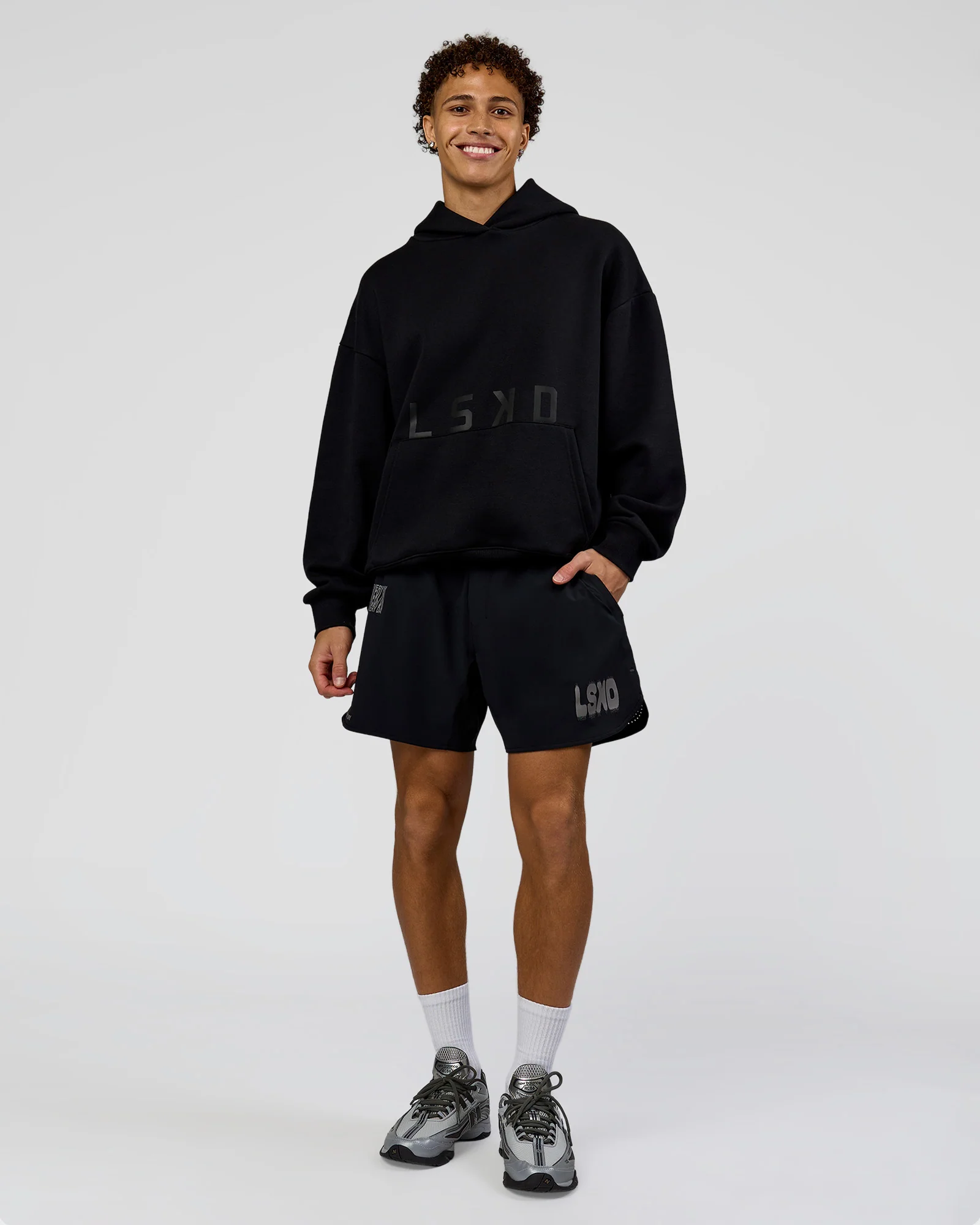 Shadow Mode Oversized Hoodie - Black - Image 6