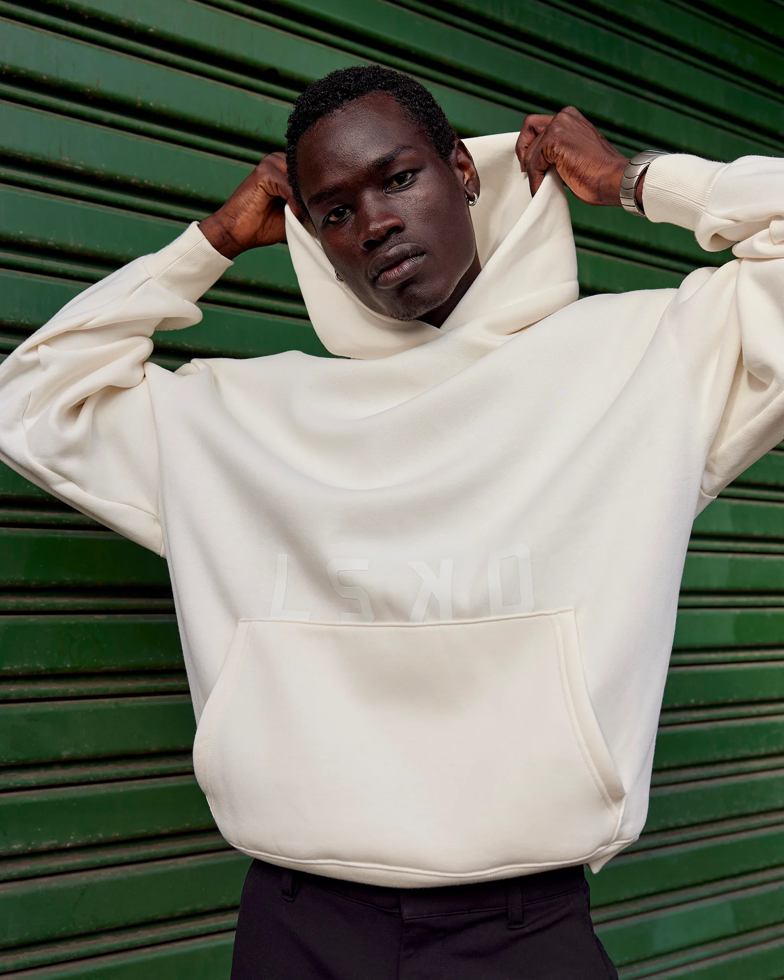 Shadow Mode Oversized Hoodie - Off White - Image 2
