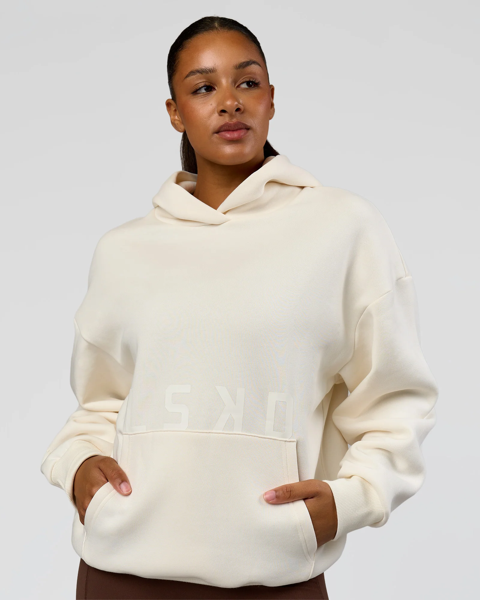 Shadow Mode Oversized Hoodie - Off White - Image 4