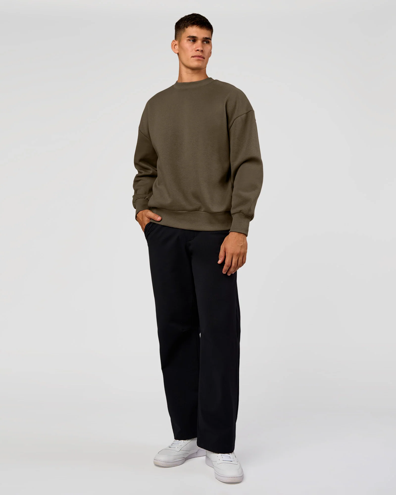 Shadow Mode Oversized Sweater - Walnut Grey - Image 10