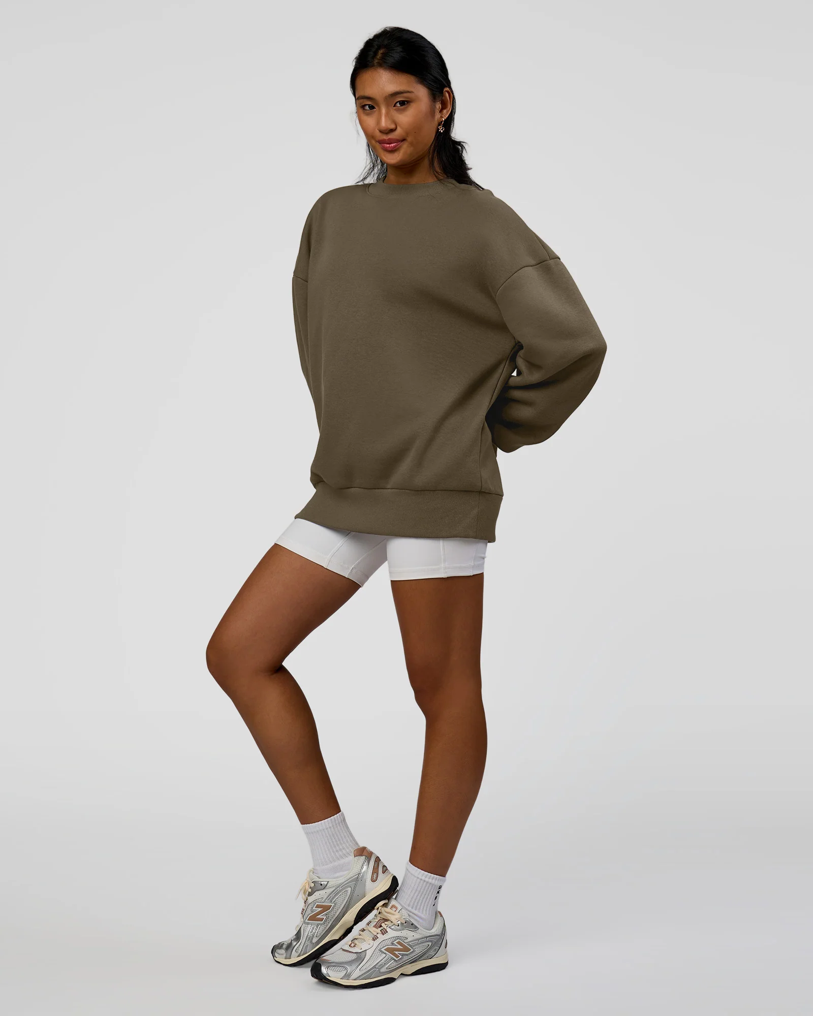 Shadow Mode Oversized Sweater - Walnut Grey - Image 11