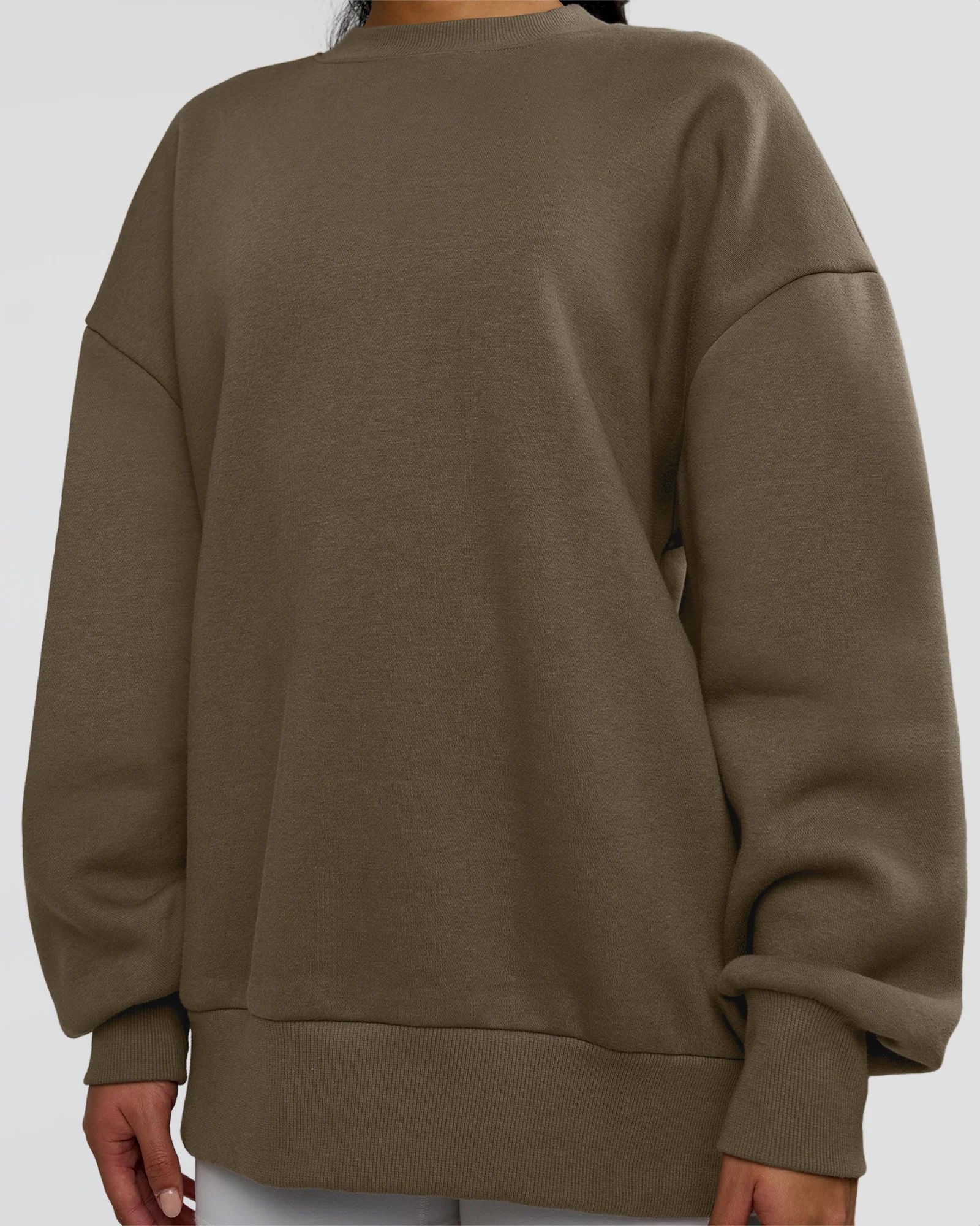 Shadow Mode Oversized Sweater - Walnut Grey - Image 12