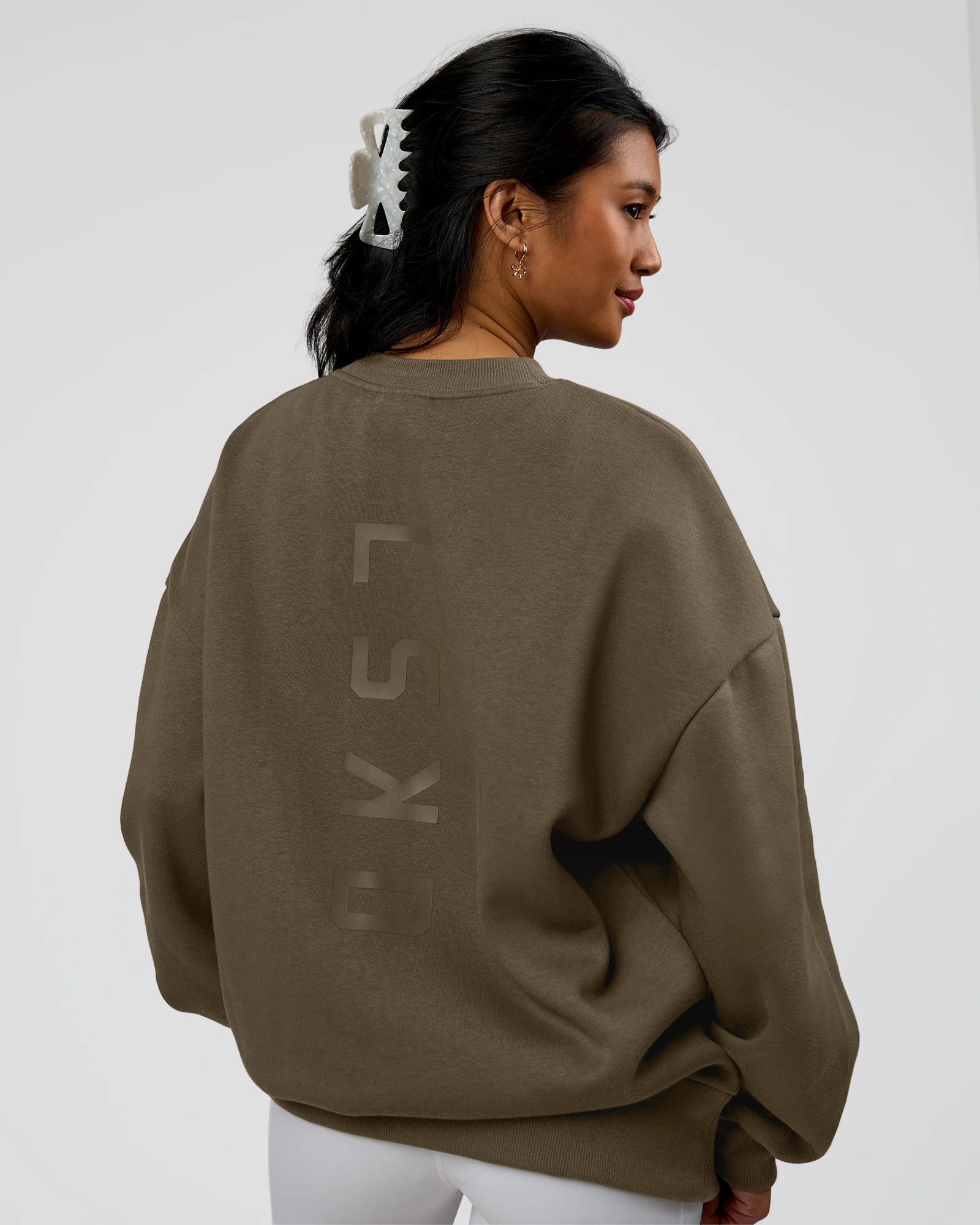 Shadow Mode Oversized Sweater - Walnut Grey - Image 13