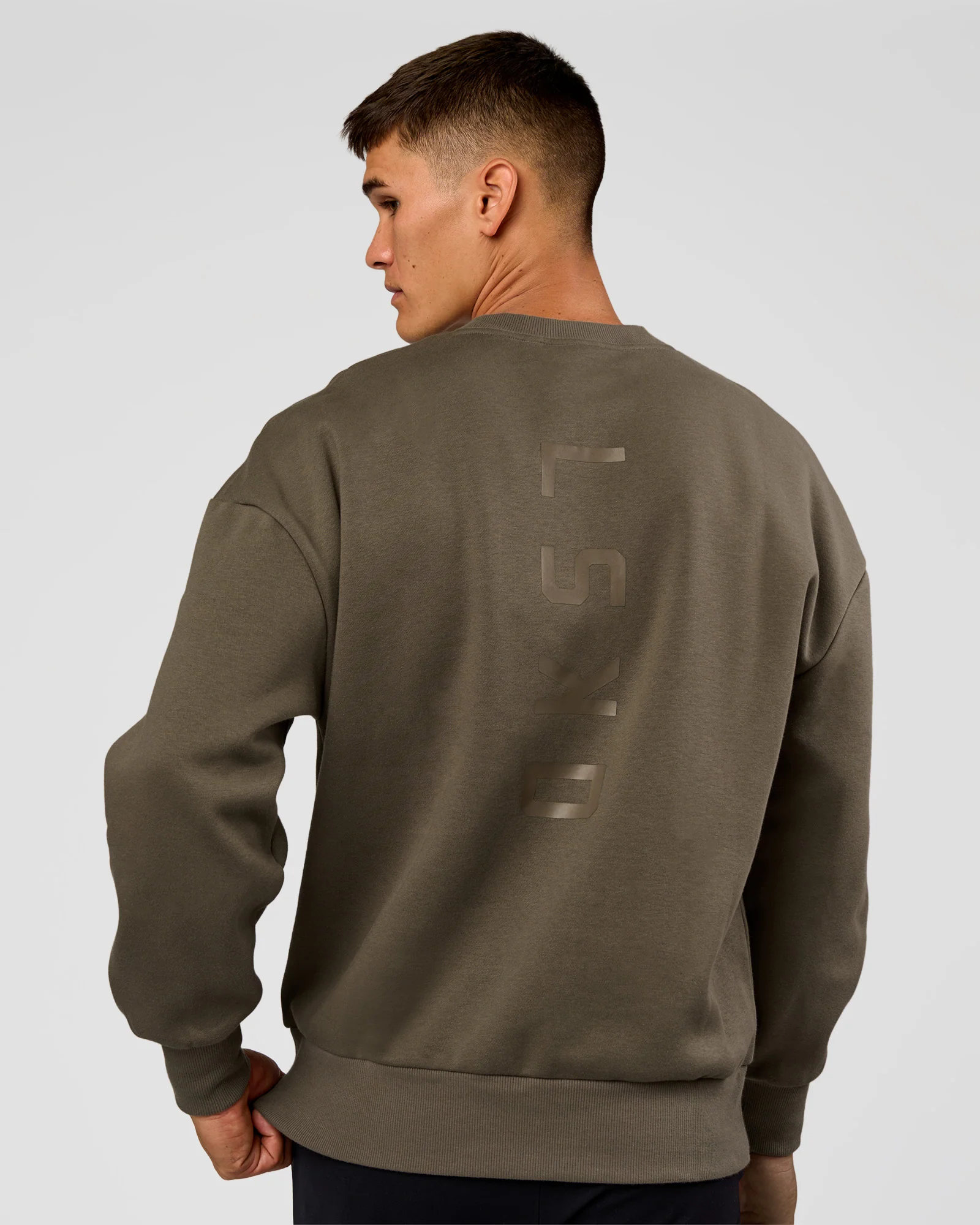 Shadow Mode Oversized Sweater - Walnut Grey - Image 2