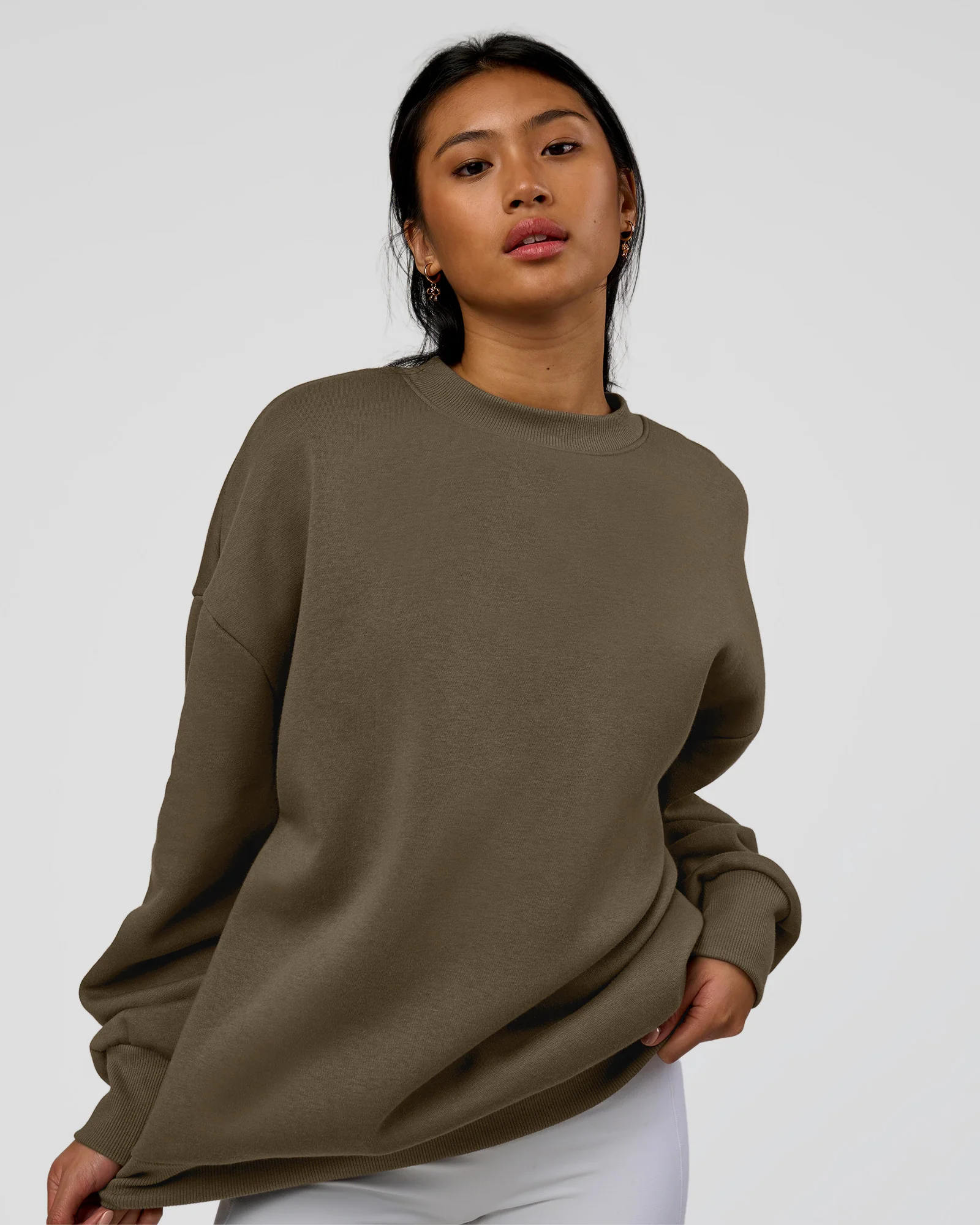 Shadow Mode Oversized Sweater - Walnut Grey - Image 5
