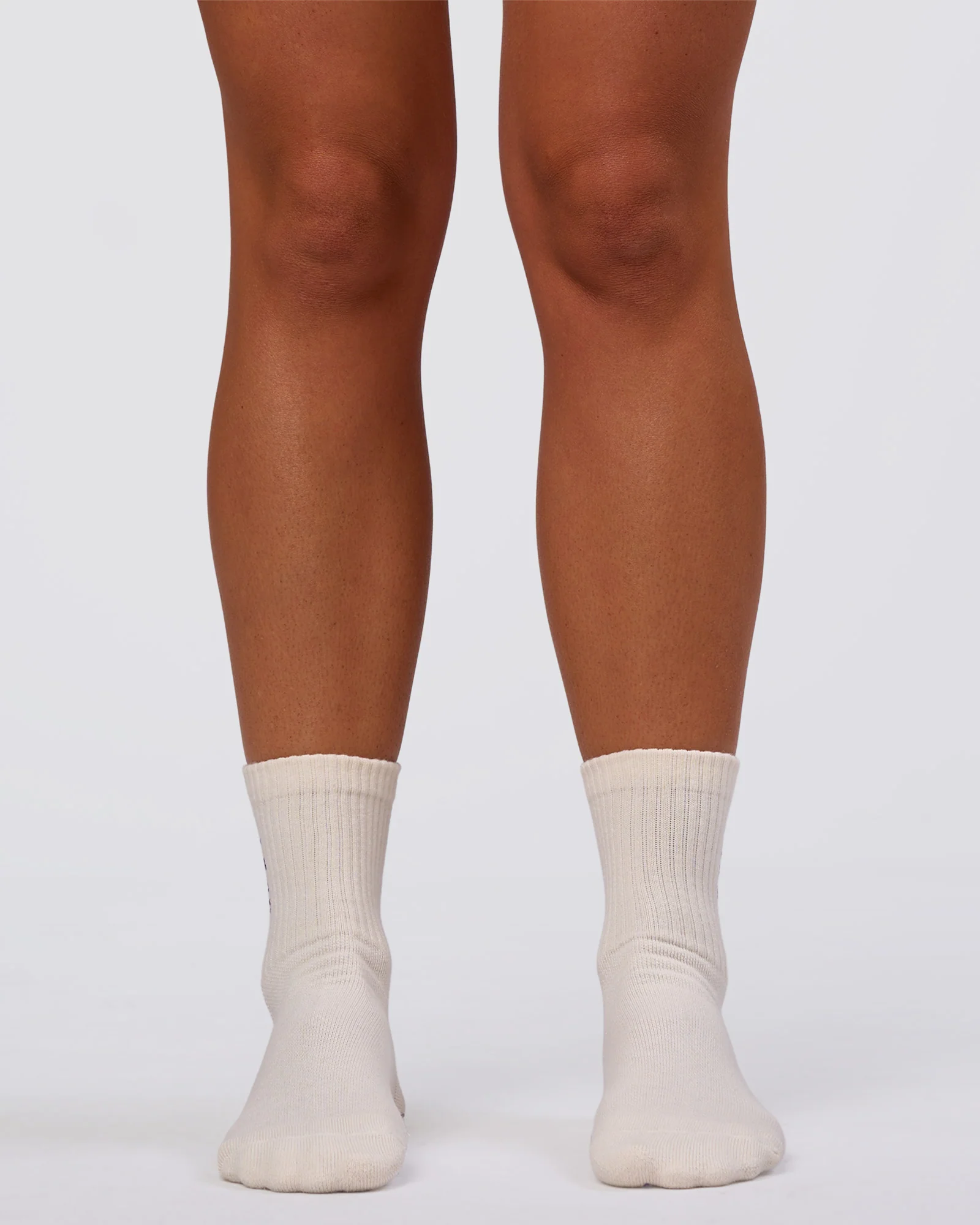 Signal Pilates Crew Grip Socks 2.0 - Off White-Fresh Purple - Image 3