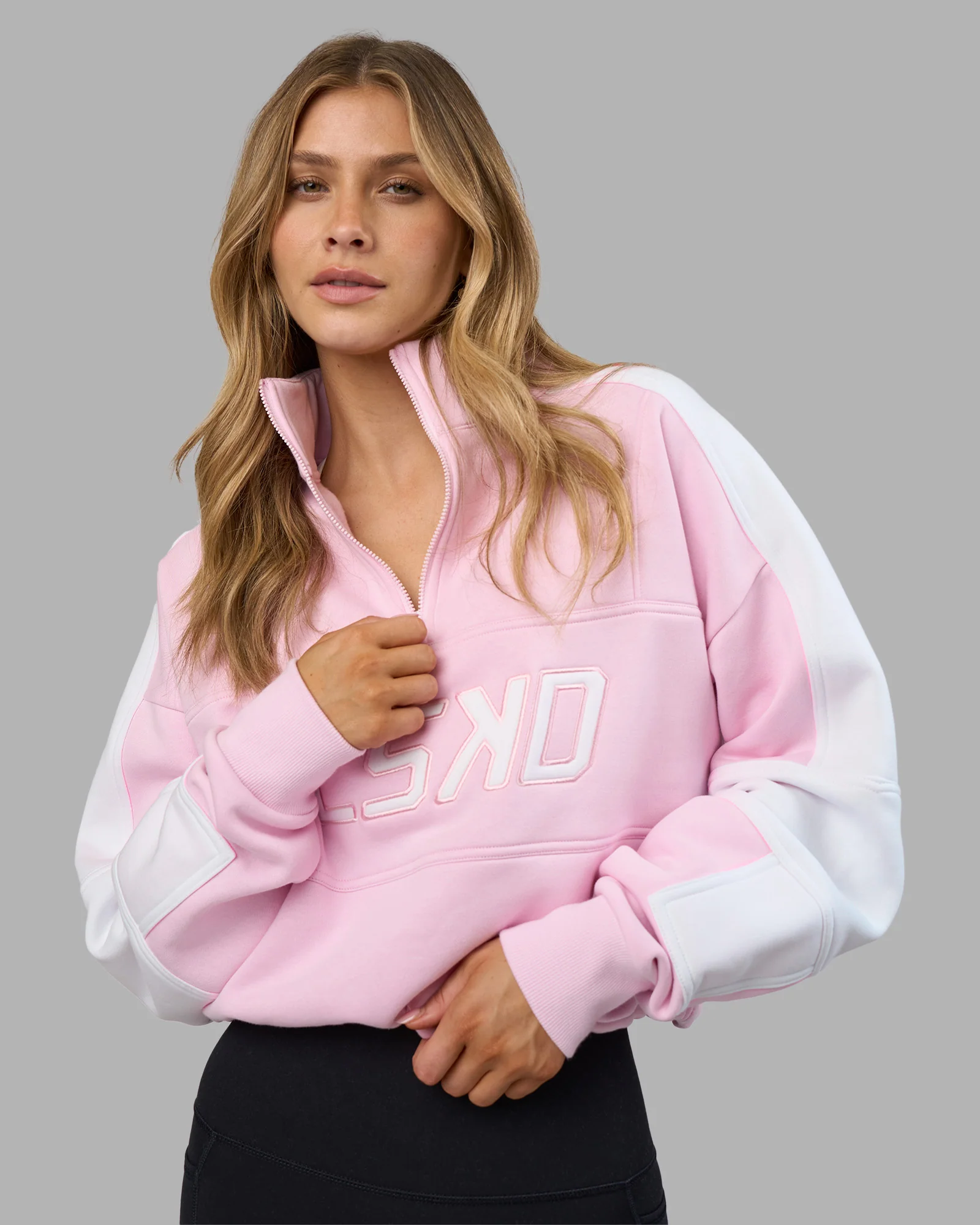 Slam Quarter Zip Sweater - Marshmallow-White - Image 2