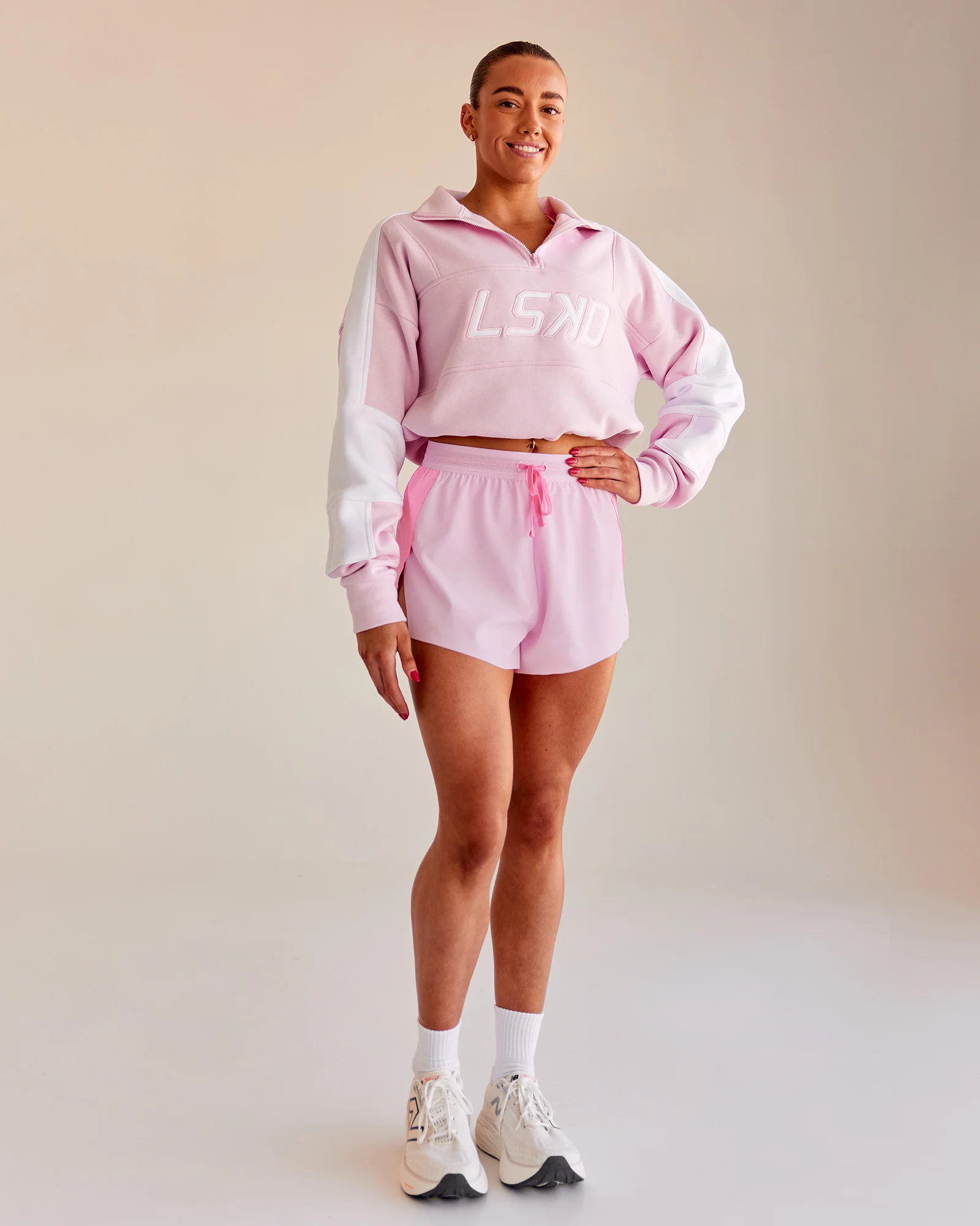Slam Quarter Zip Sweater - Marshmallow-White - Image 4