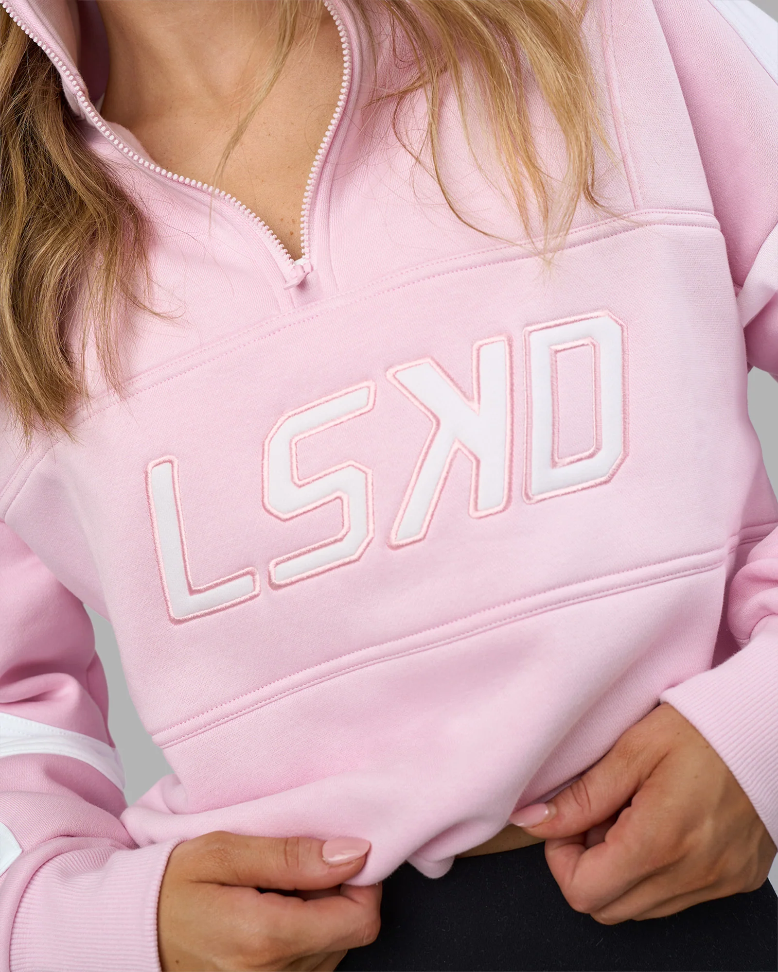 Slam Quarter Zip Sweater - Marshmallow-White - Image 6