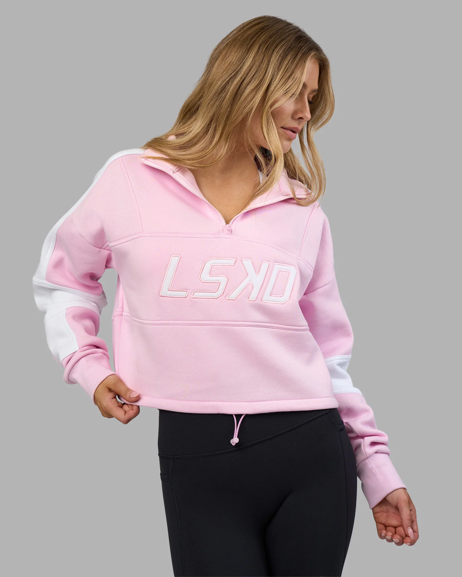 Slam Quarter Zip Sweater - Marshmallow-White - Image 8