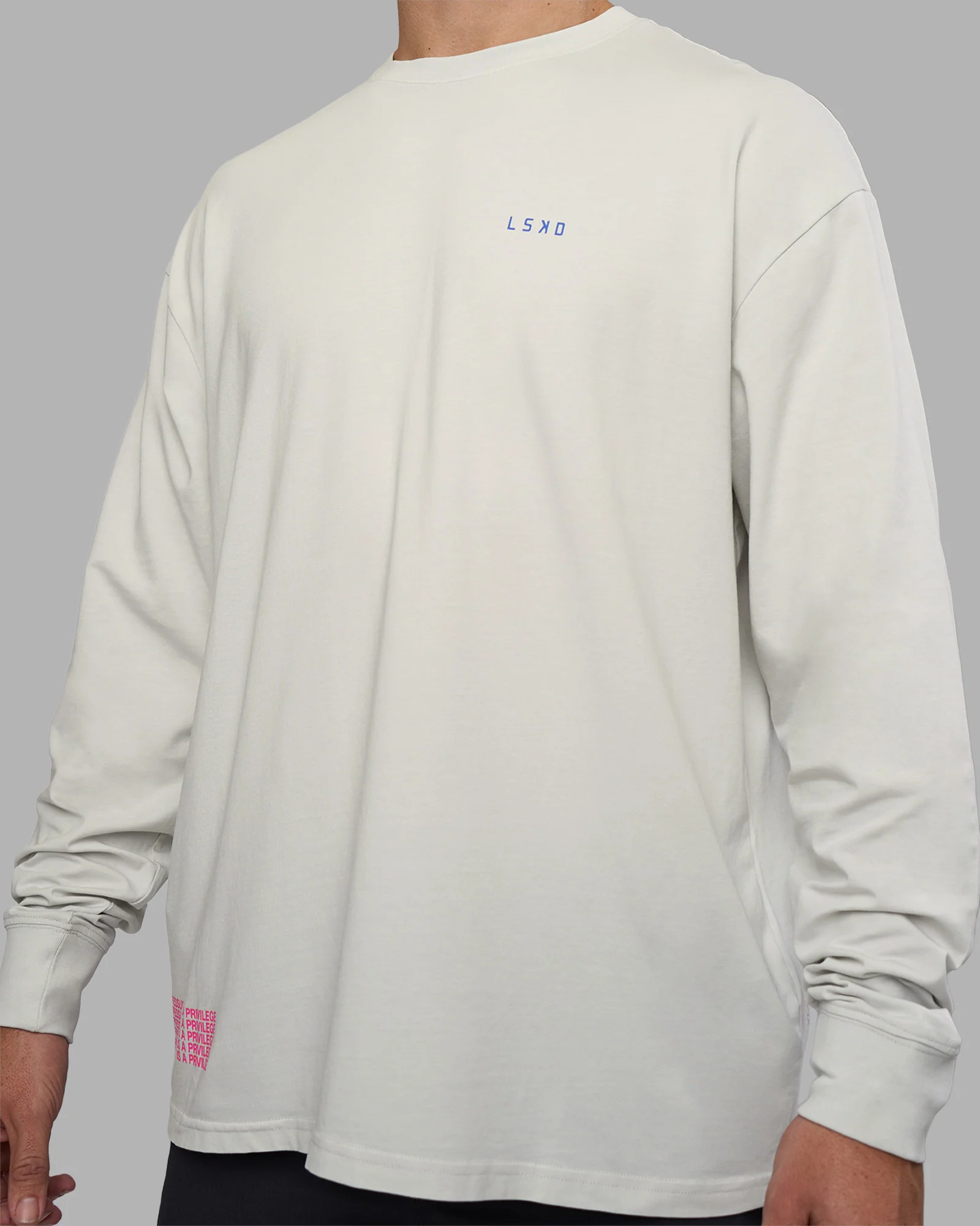 Cali FLXCotton Oversized Long Sleeve Tee - Digital Mist Washed - Image 10