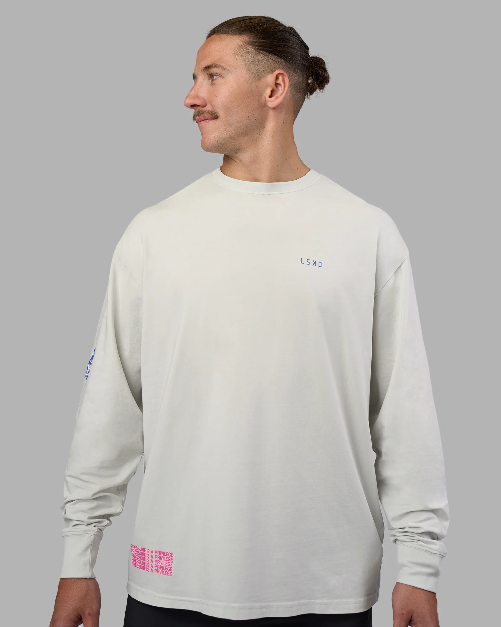 Cali FLXCotton Oversized Long Sleeve Tee - Digital Mist Washed - Image 4