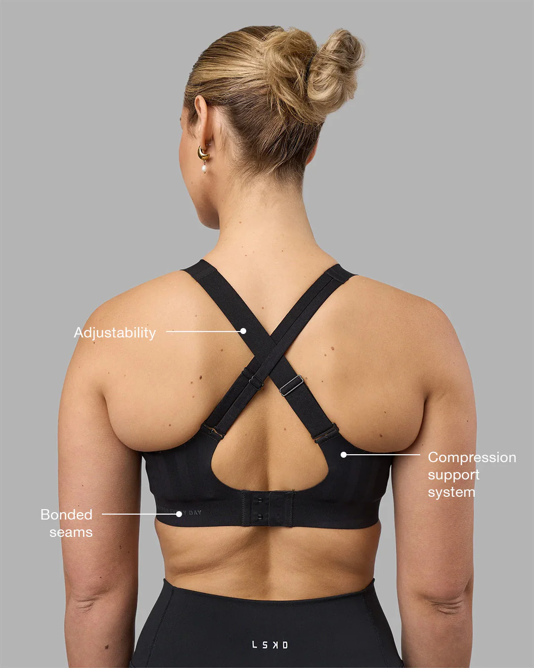 Stability High Support Sports Bra - Black - Image 2