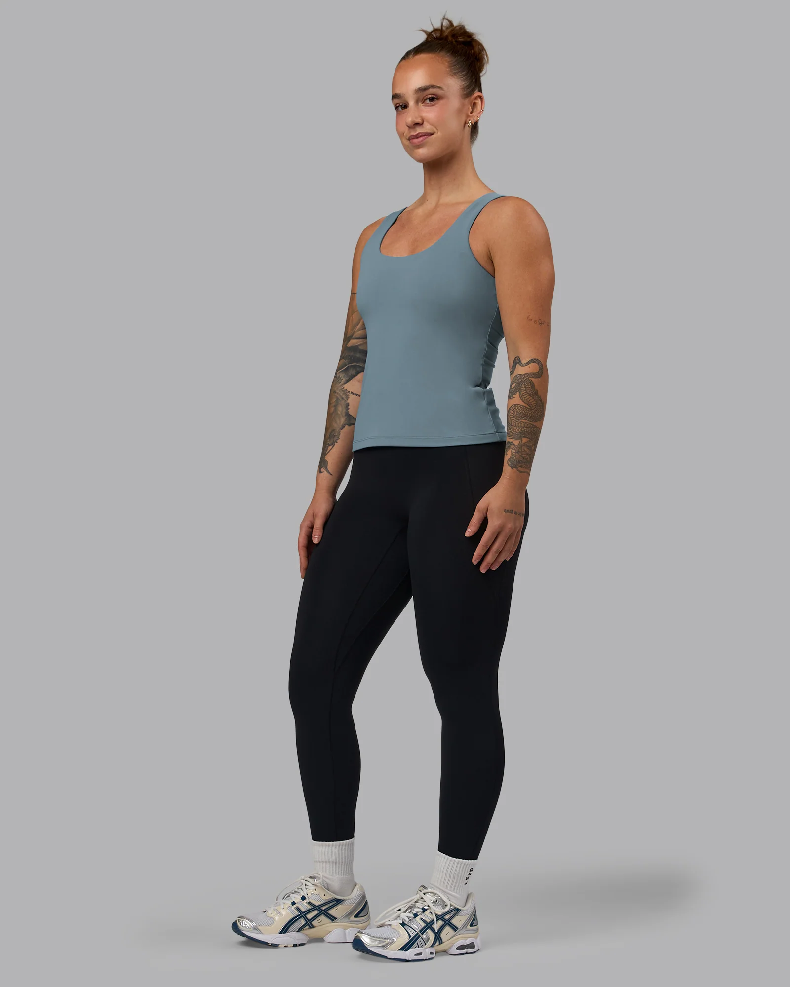 Staple Active Shelf Bra Tank - Elemental Blue - Image 4