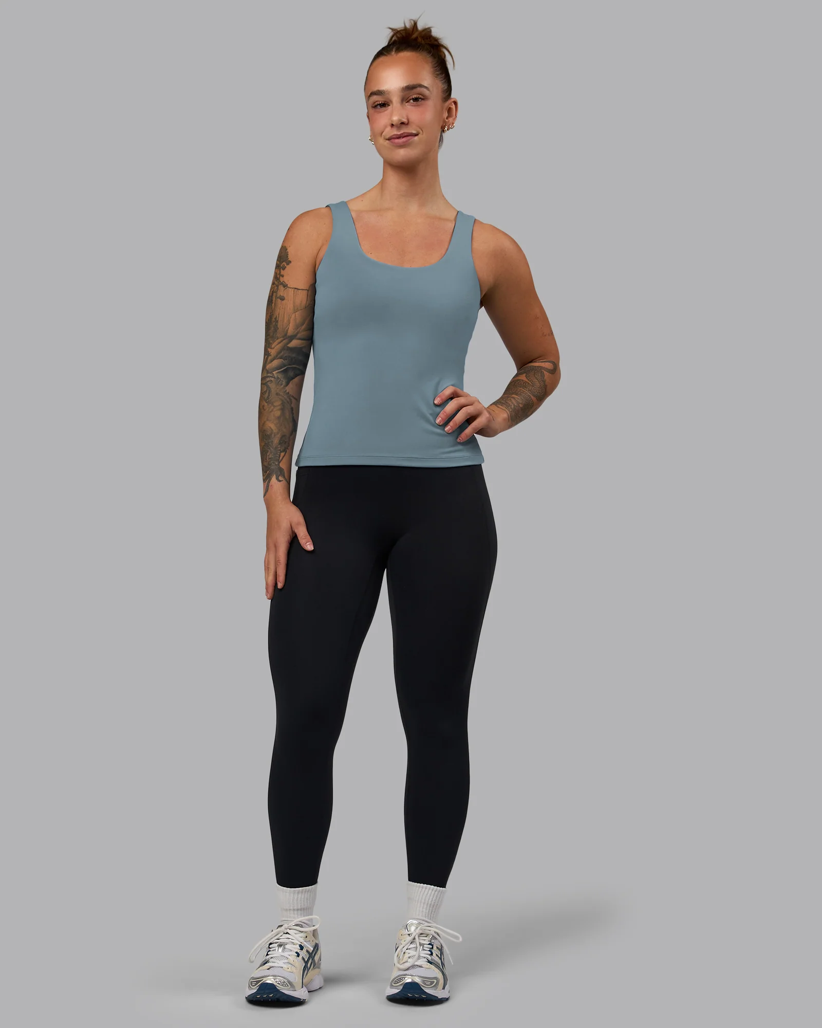 Staple Active Shelf Bra Tank - Elemental Blue - Image 5