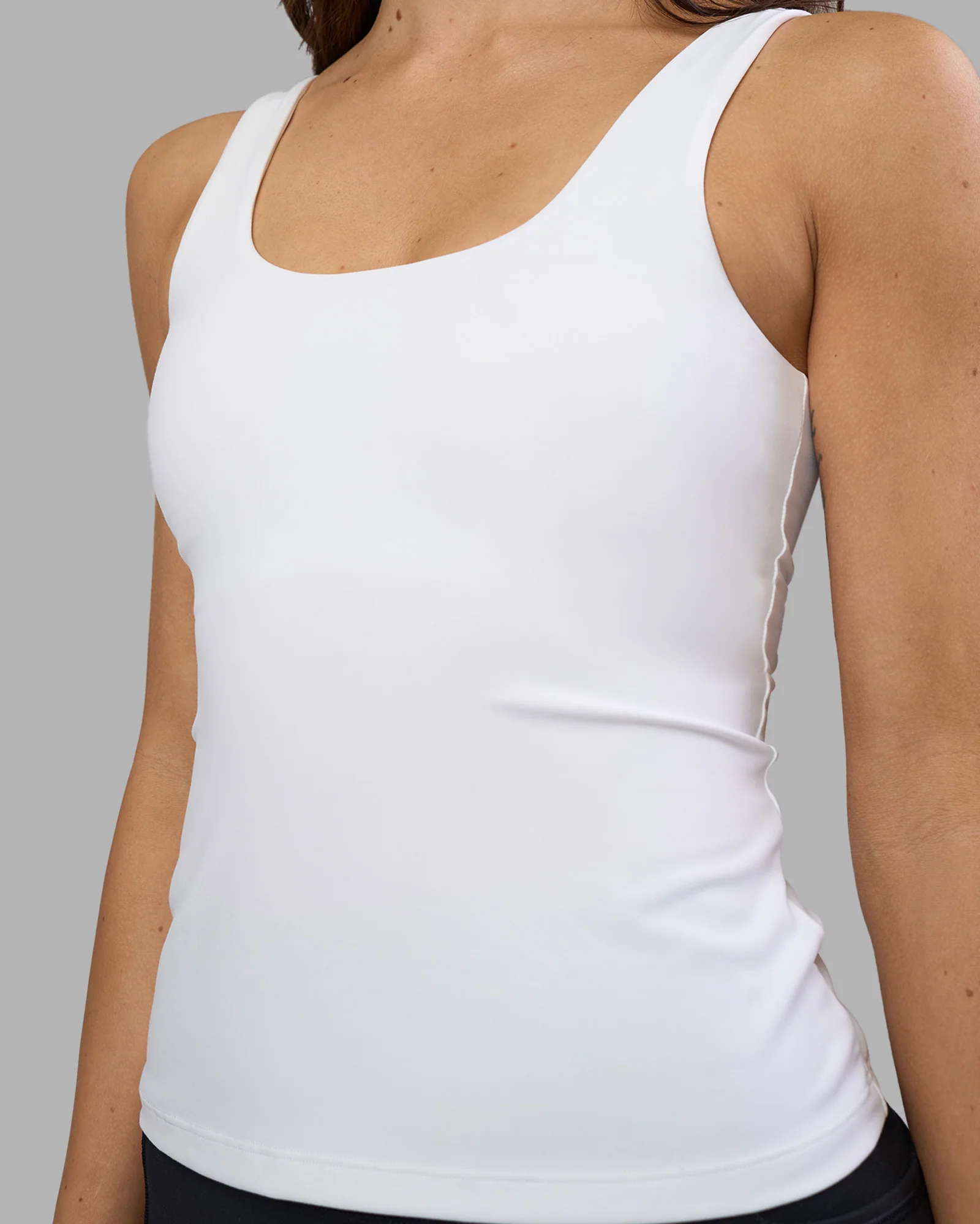 Staple Active Shelf Bra Tank - White - Image 2