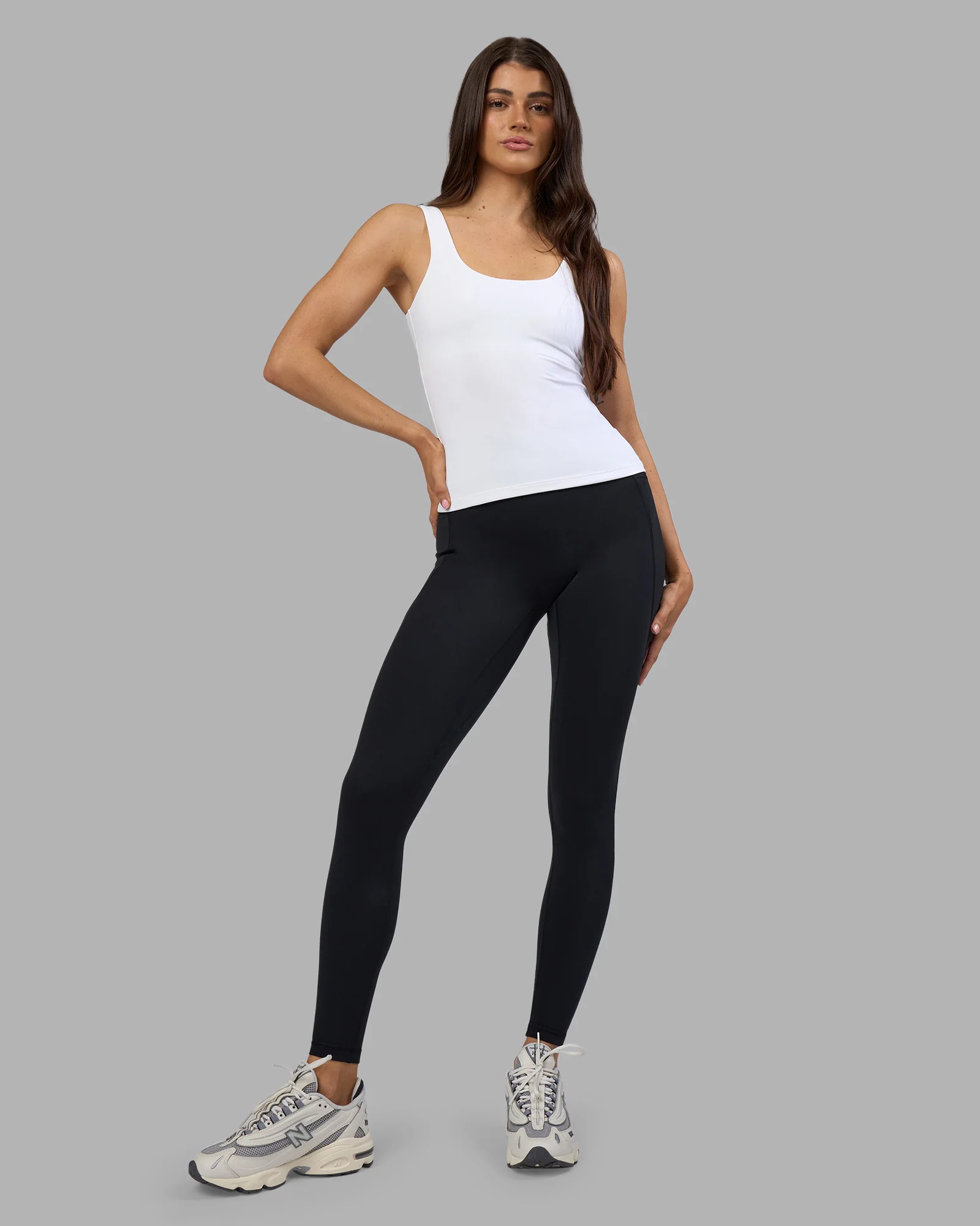 Staple Active Shelf Bra Tank - White - Image 4