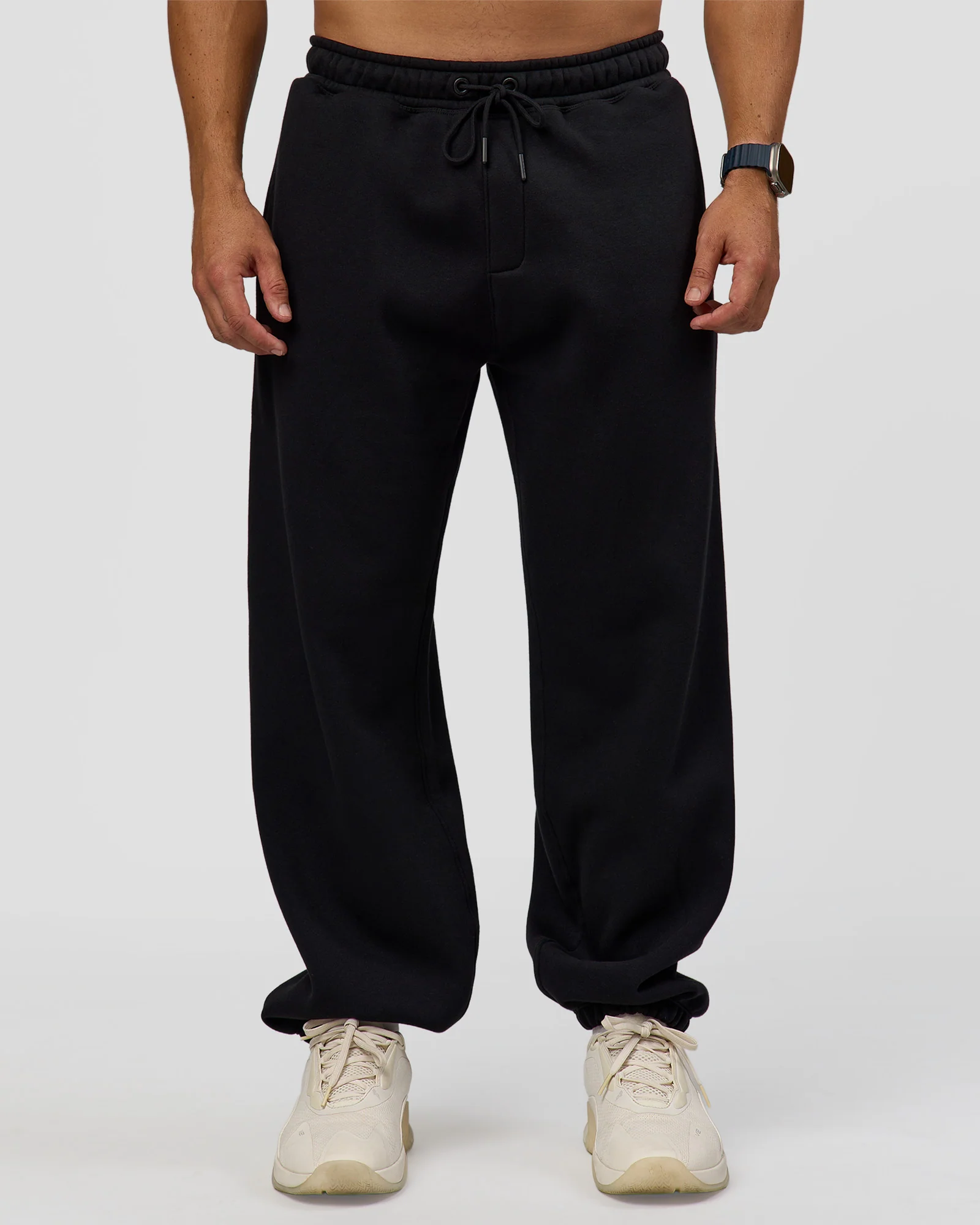 Static Grit Baggy Track Pant - Black-Alloy - Image 6