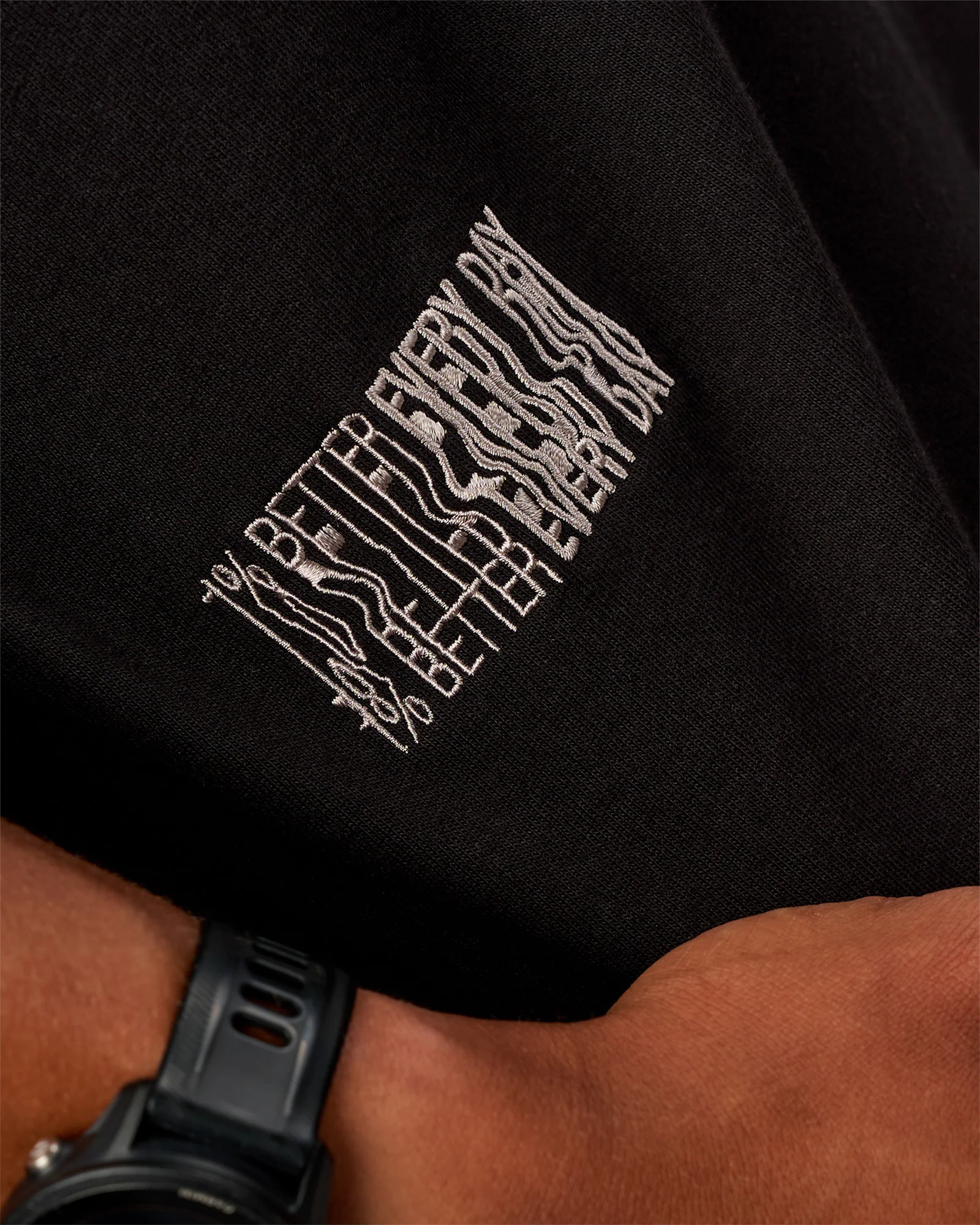 Static Grit Heavyweight Oversized Tee - Black-Alloy - Image 3