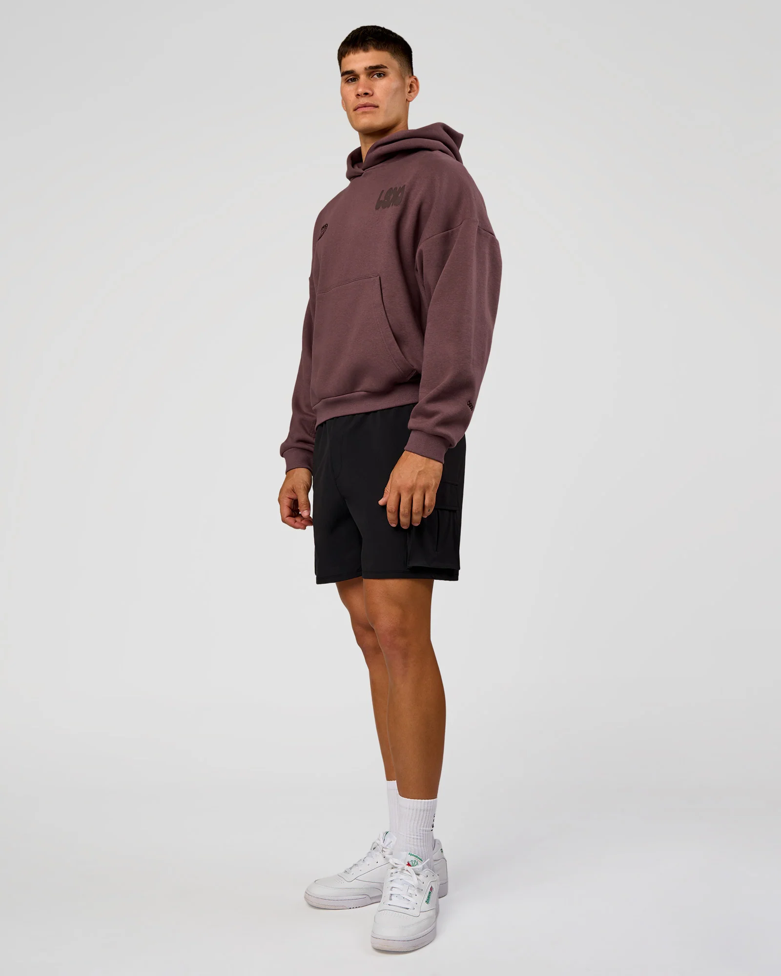Static Grit Unisex Boxy Hoodie - Cocoa Powder-Hot Chocolate - Image 12