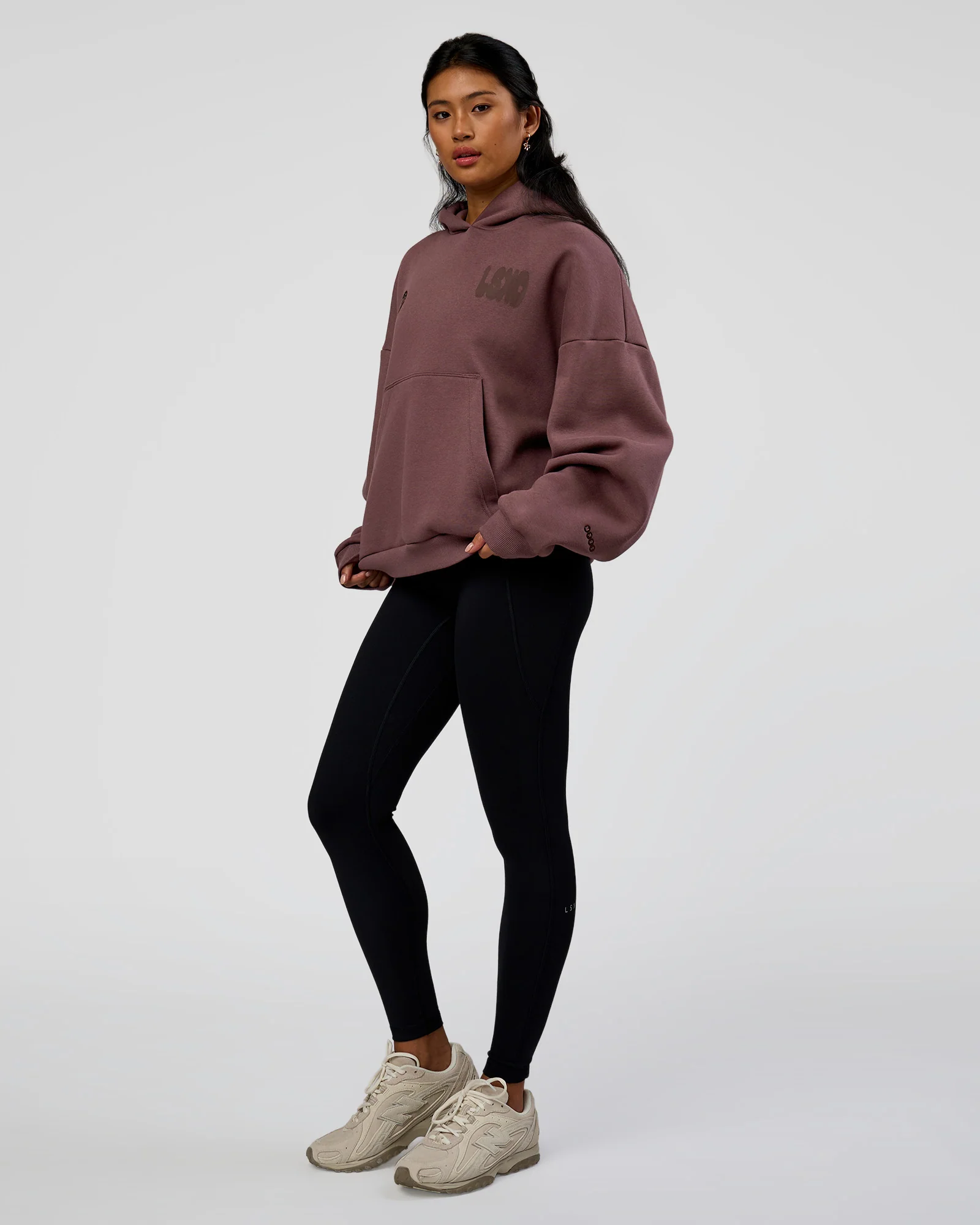 Static Grit Unisex Boxy Hoodie - Cocoa Powder-Hot Chocolate - Image 14