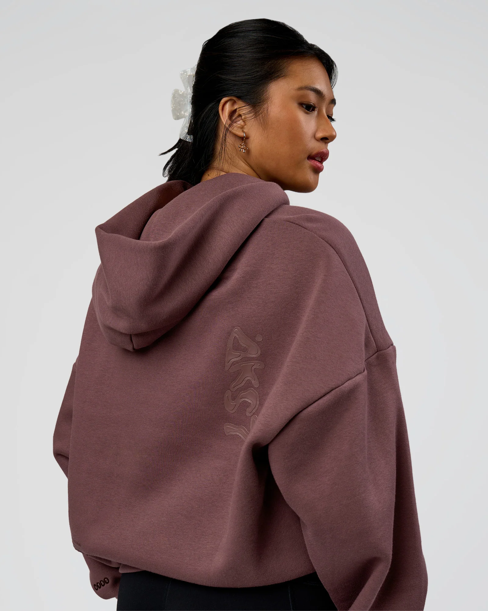 Static Grit Unisex Boxy Hoodie - Cocoa Powder-Hot Chocolate - Image 5