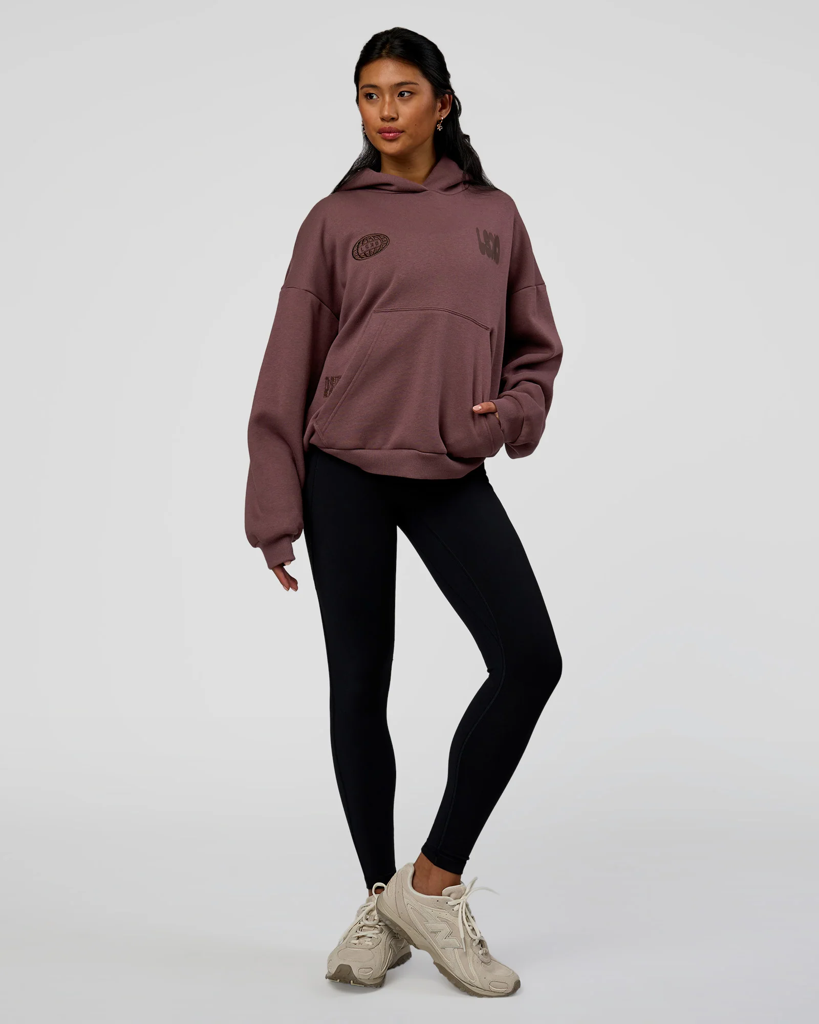 Static Grit Unisex Boxy Hoodie - Cocoa Powder-Hot Chocolate - Image 8