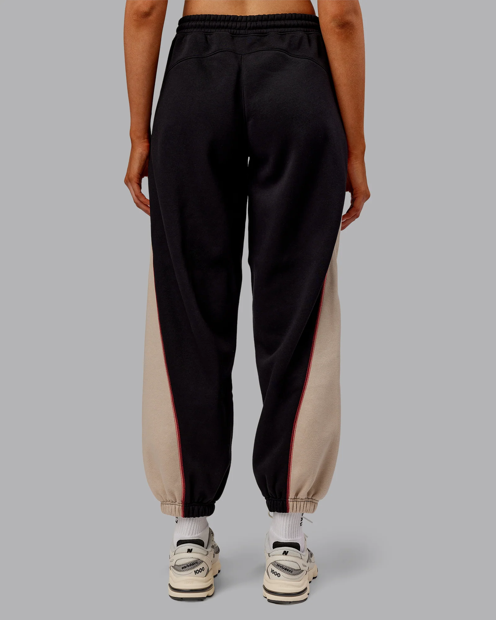 Stitch Up Fleece Sweat Pant - Black/Shale Beige - Image 4