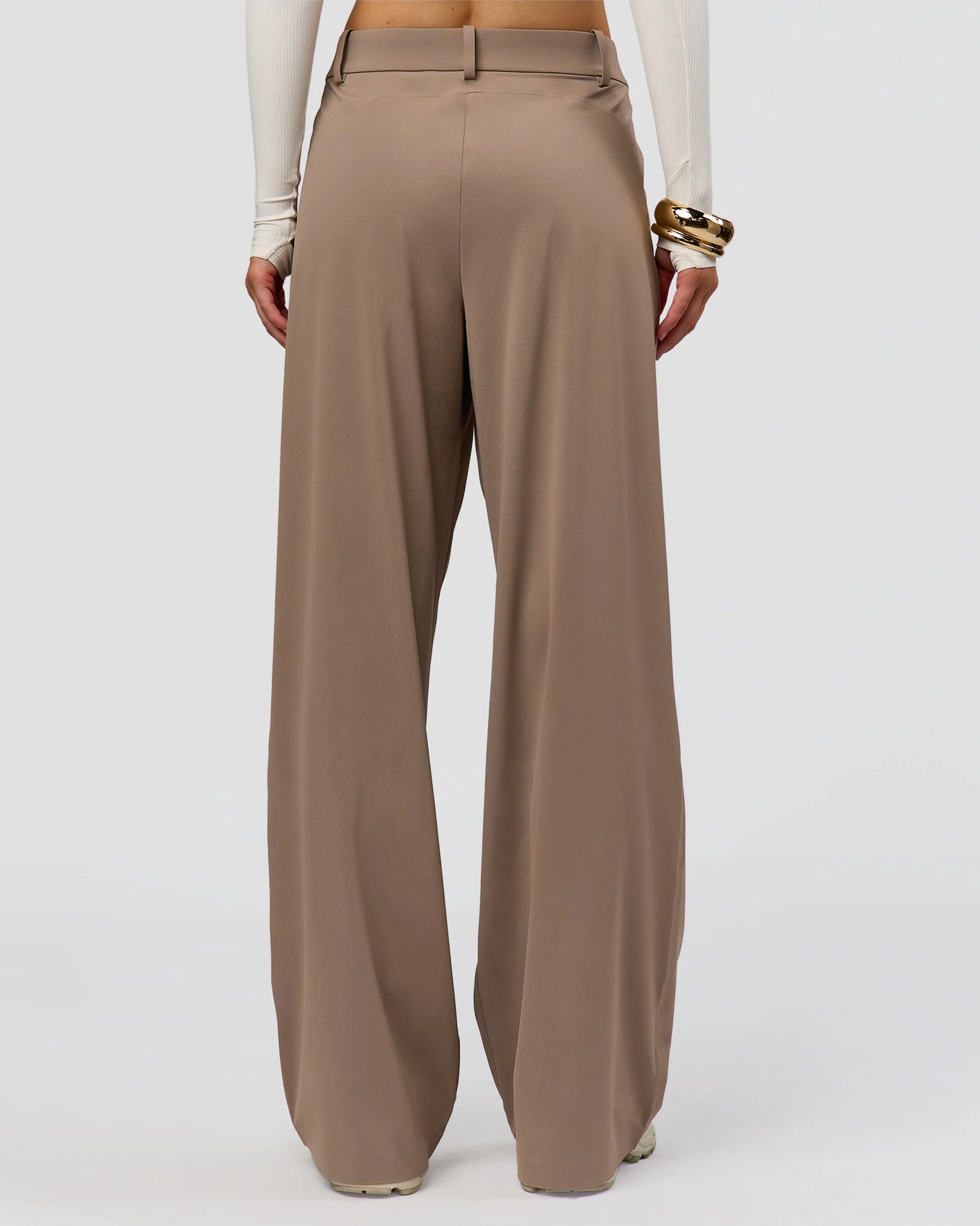 StretchShift Wide Leg Pant - Taupe Ash - Image 4