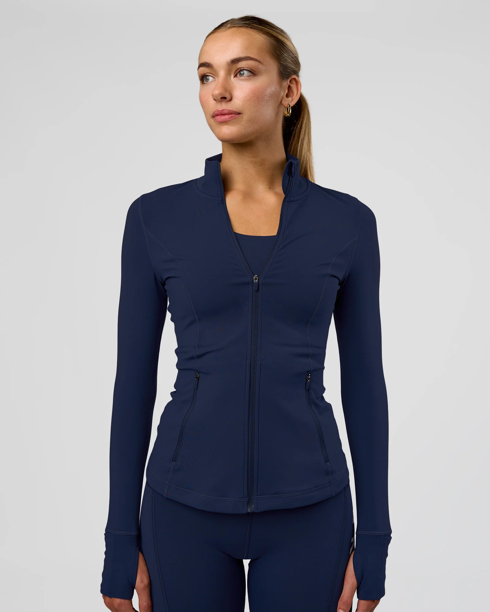 Stride Zip Through Jacket - Future Navy - Image 2