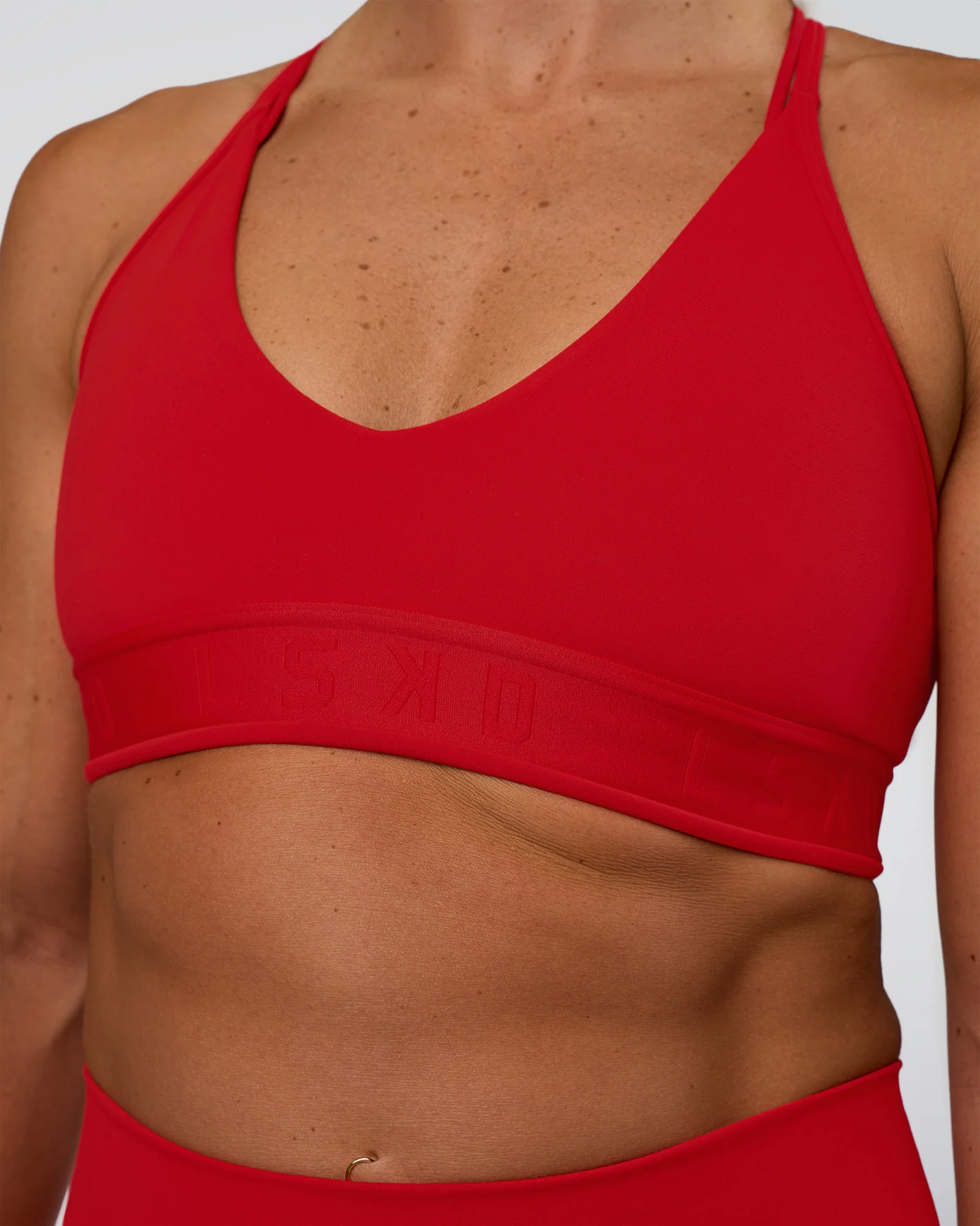Strive Jacquard Sports Bra - Flame - Image 6