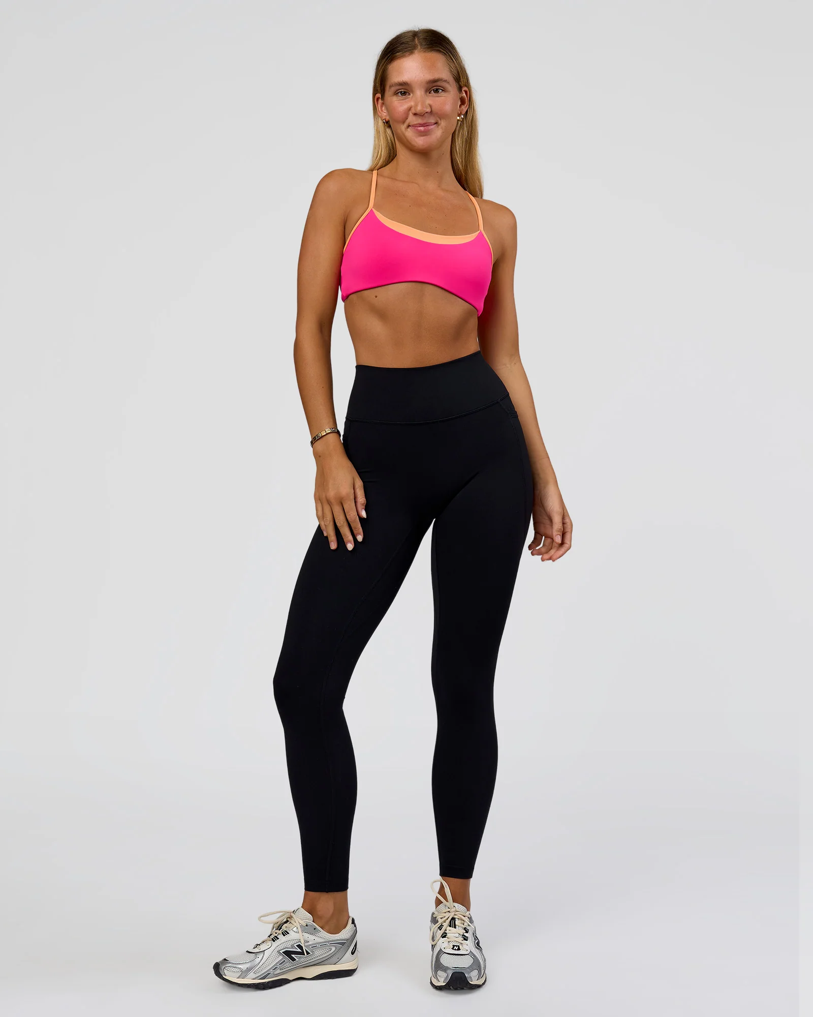 Tempo Sports Bra - Ultra Pink-Cantaloupe - Image 5