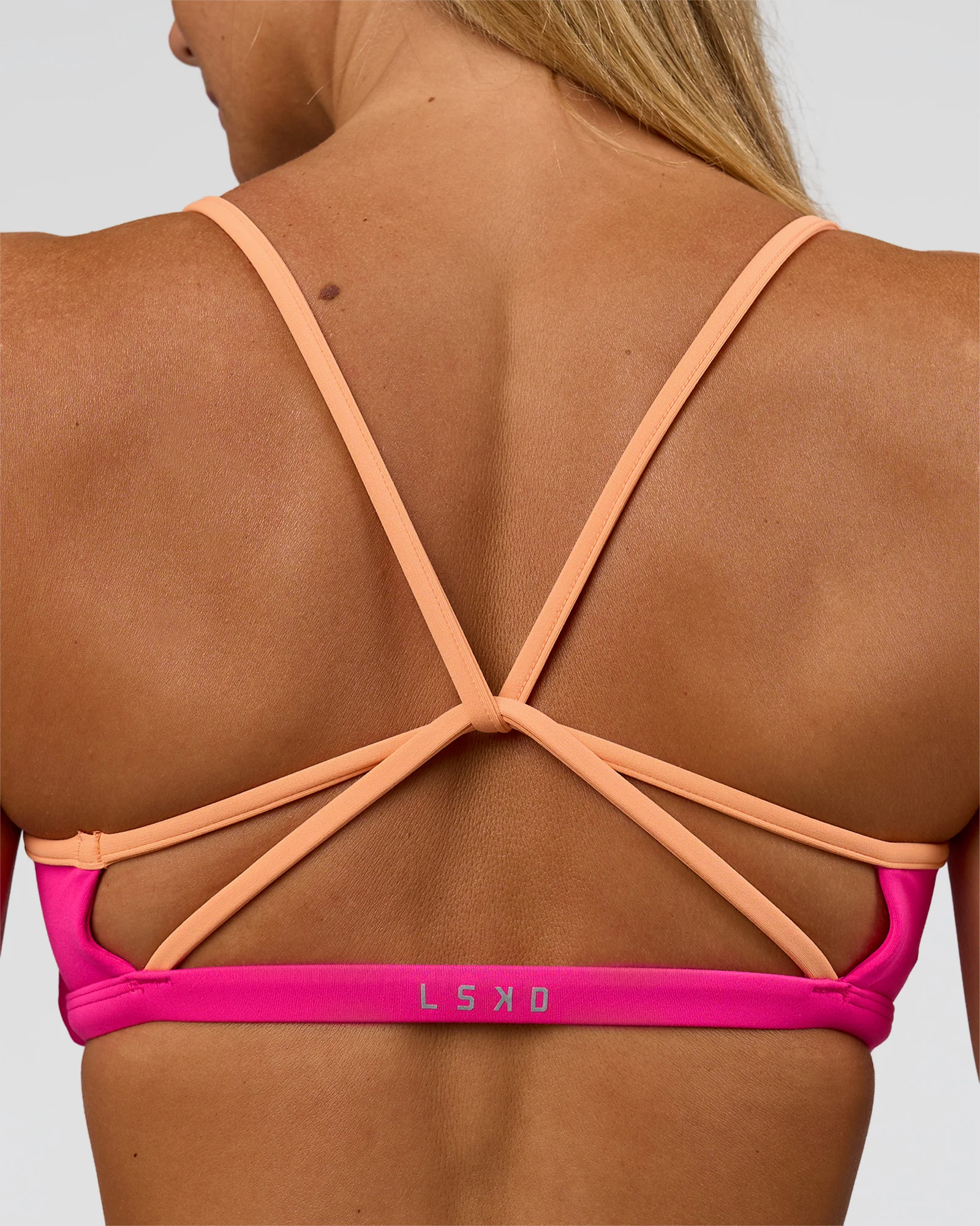 Tempo Sports Bra - Ultra Pink-Cantaloupe - Image 6