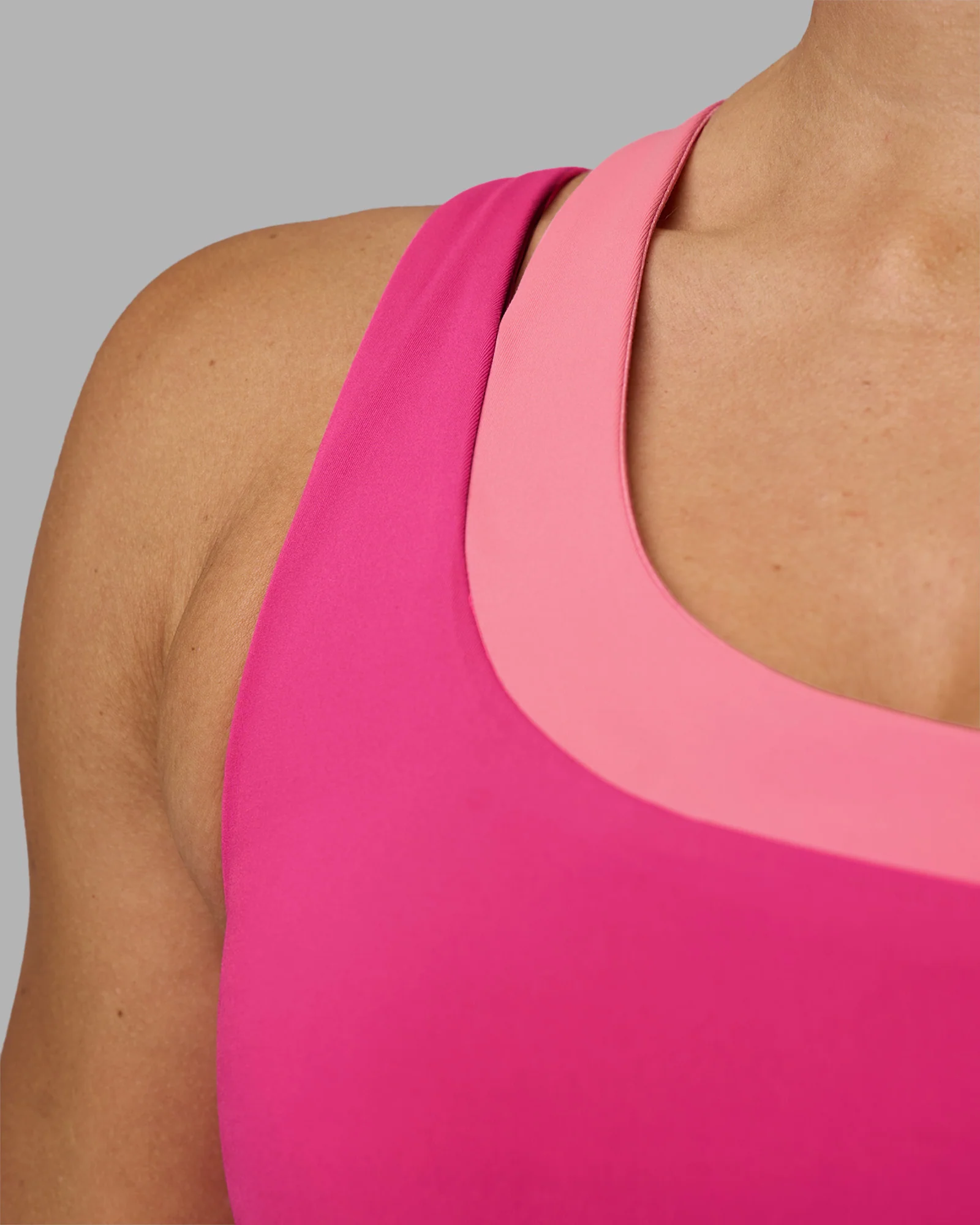 Thrive Asymmetric Sports Bra - Ultra Pink-Candy Pink - Image 5