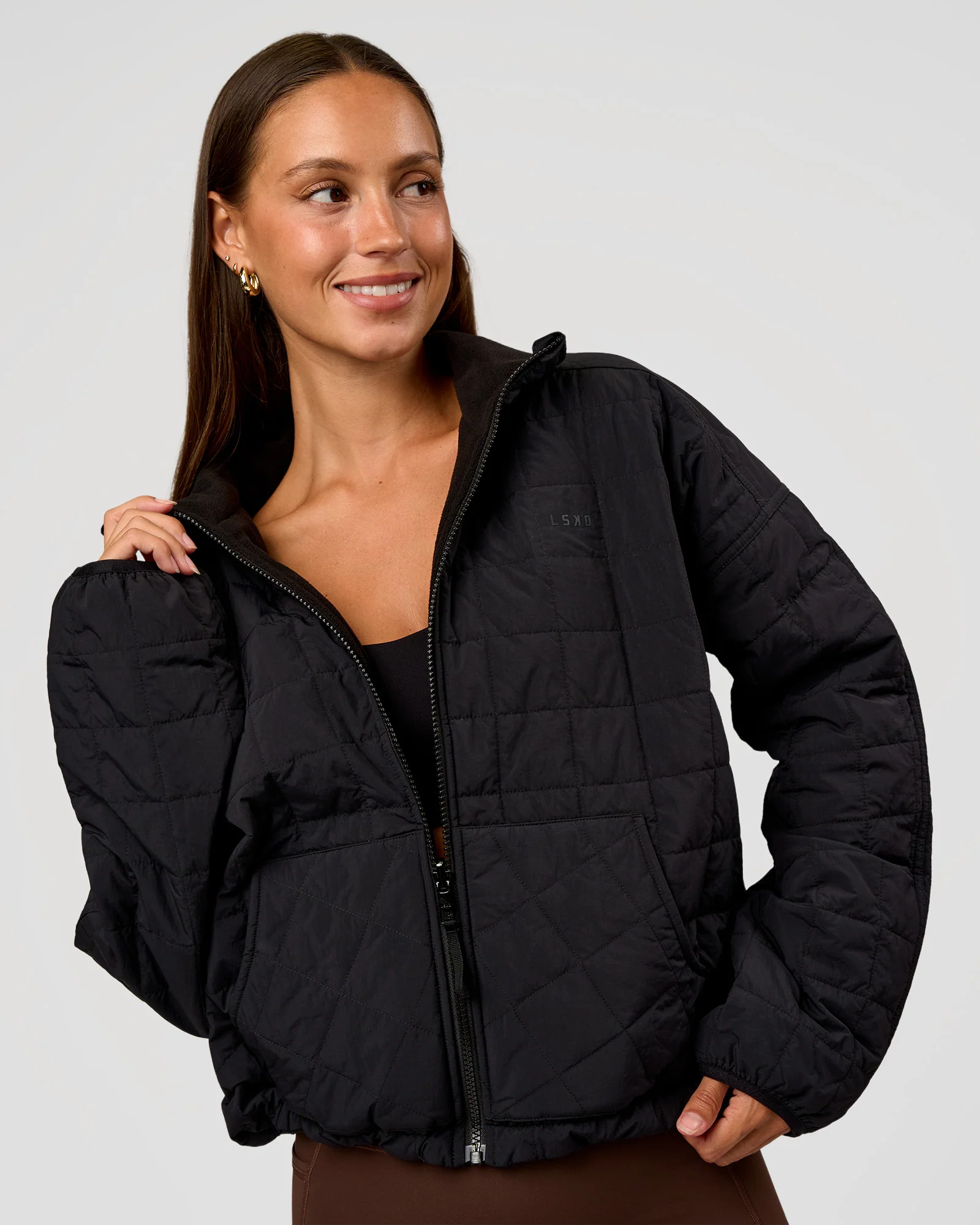 Thrive Reversible Jacket - Black - Image 9