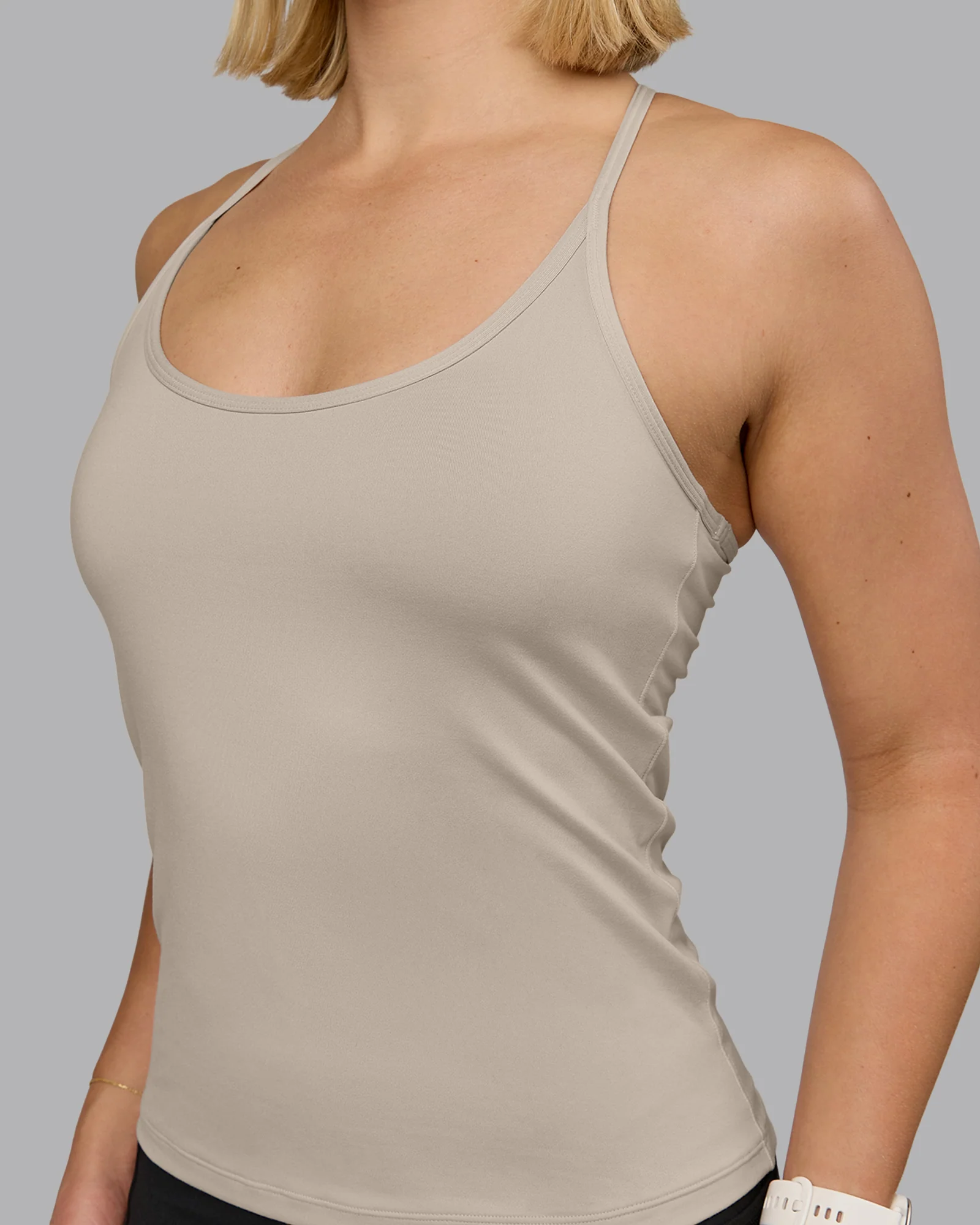 Transition CloudFLX Shelf Bra Tank - Shale Beige - Image 6