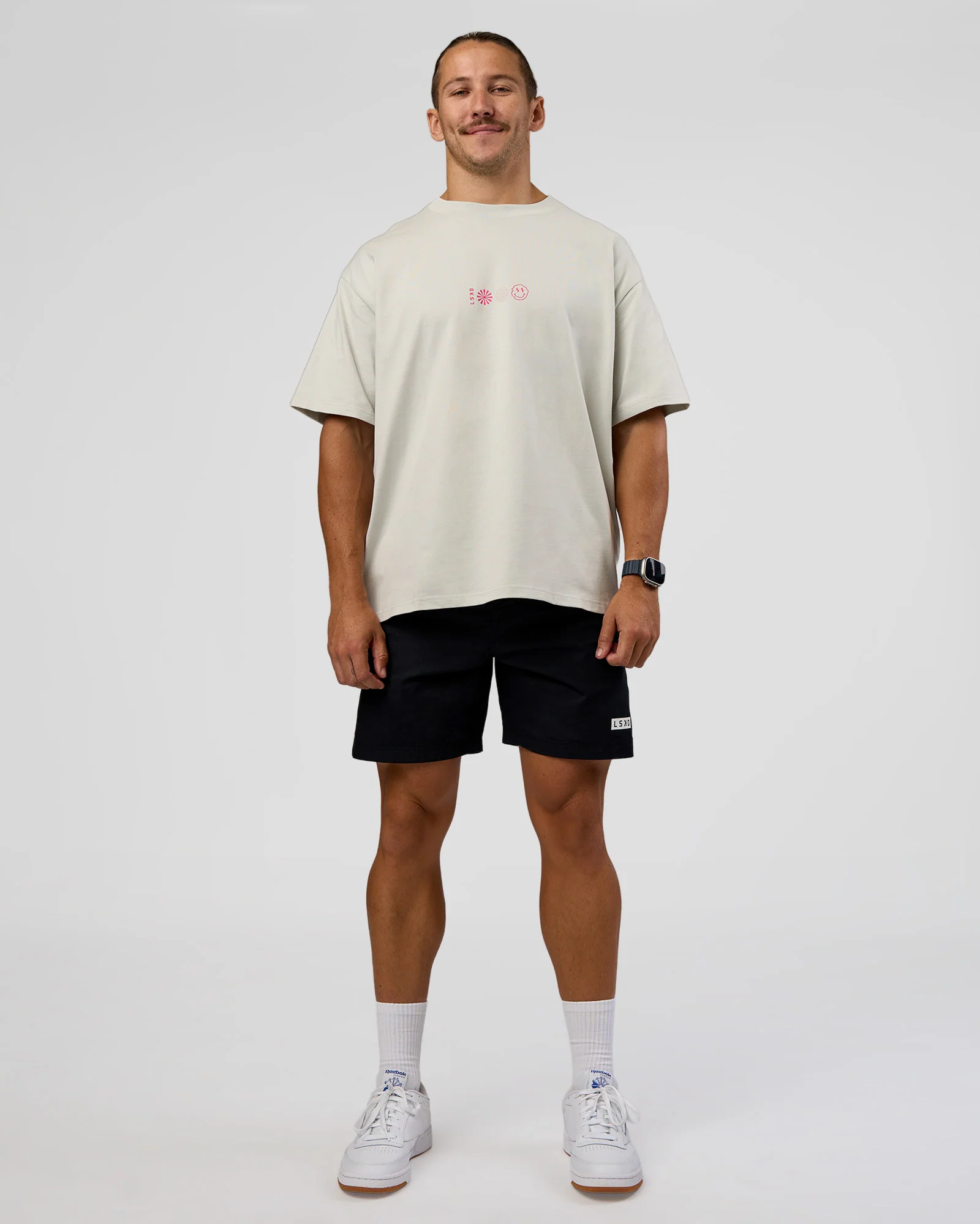 Trust The Process Heavyweight Unisex Oversized Tee - Digital Mist-Ultra Pink - Image 8