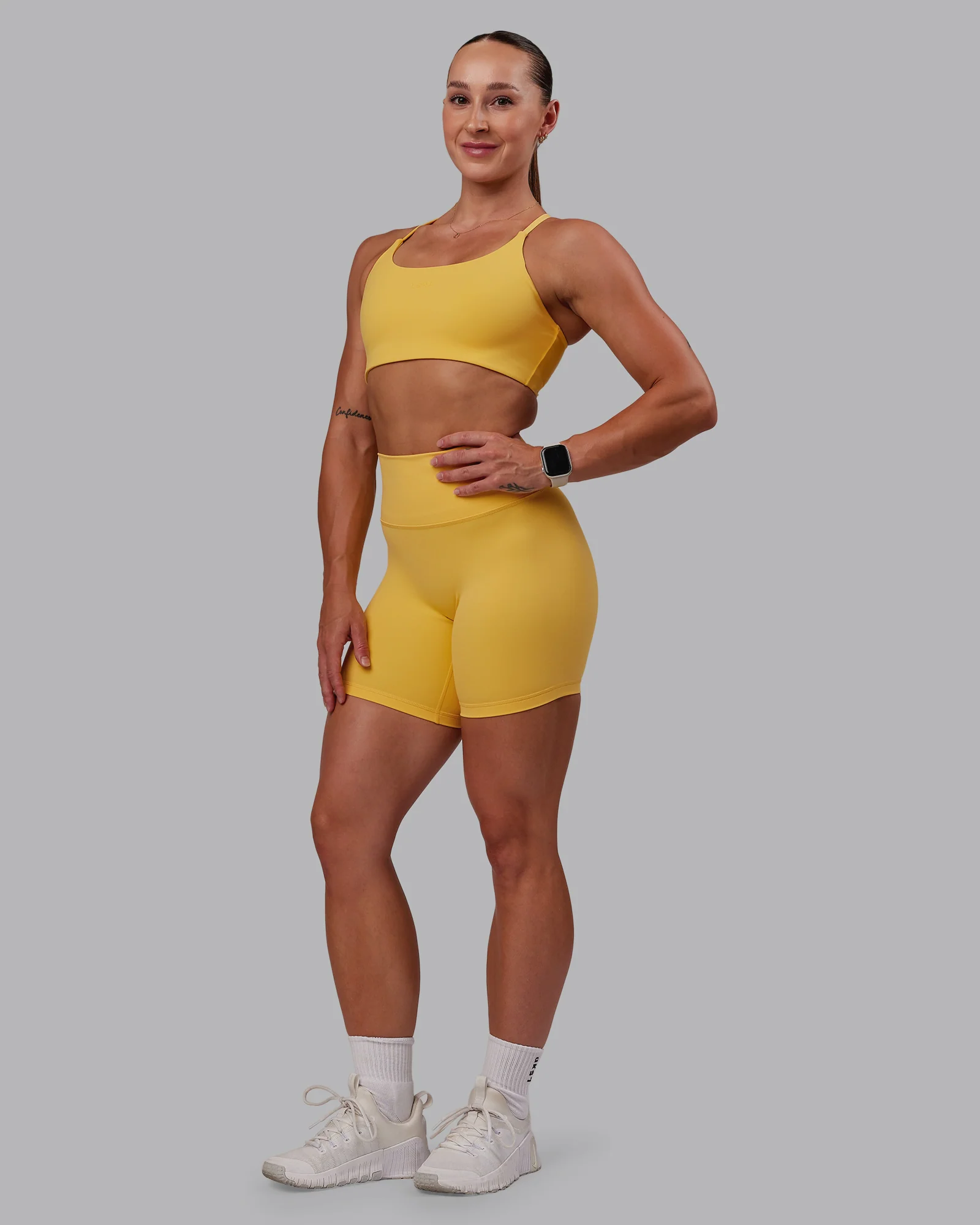 Twist Sports Bra - Banana Cream - Image 8