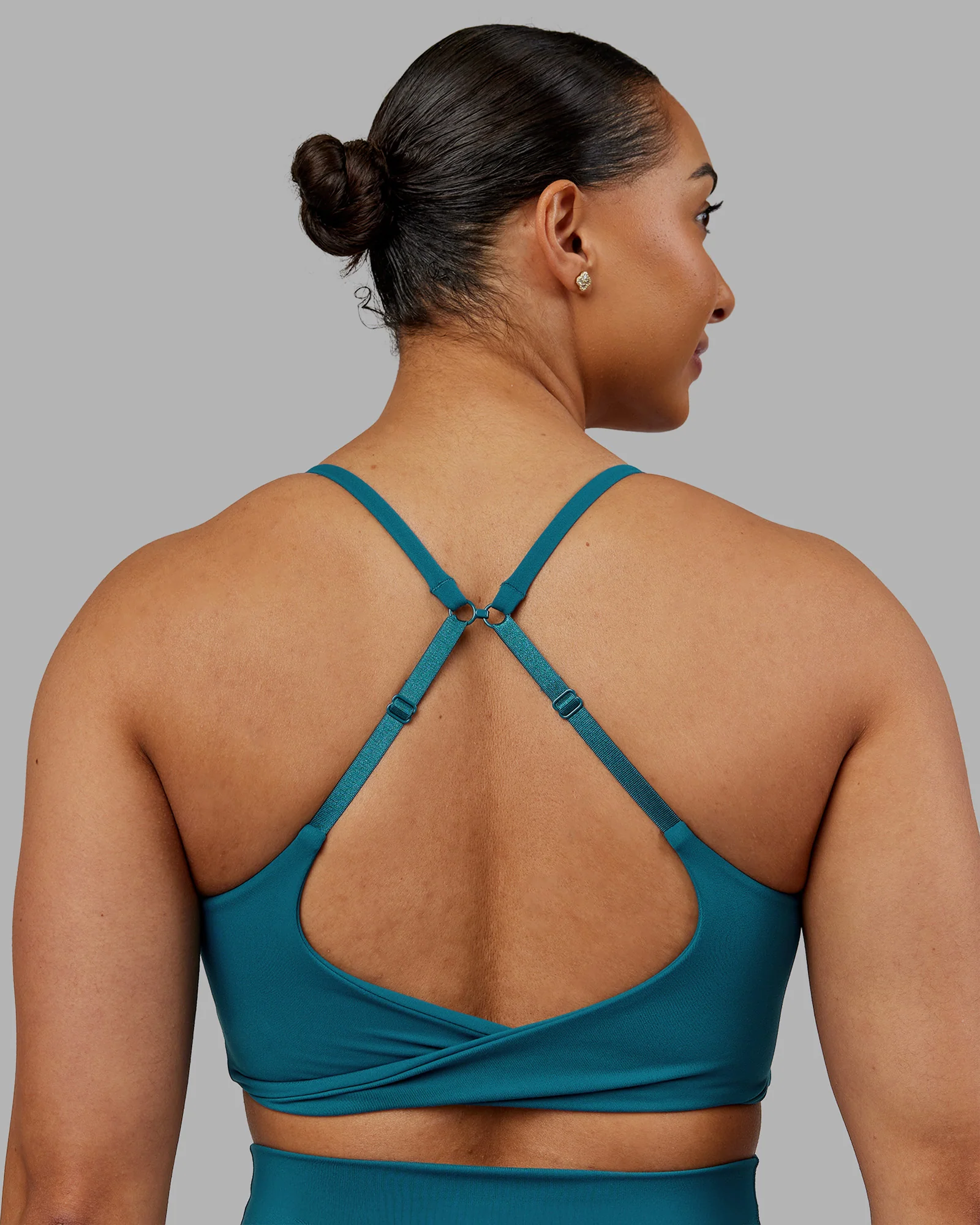 Twist Sports Bra - Blue Coral - Image 2