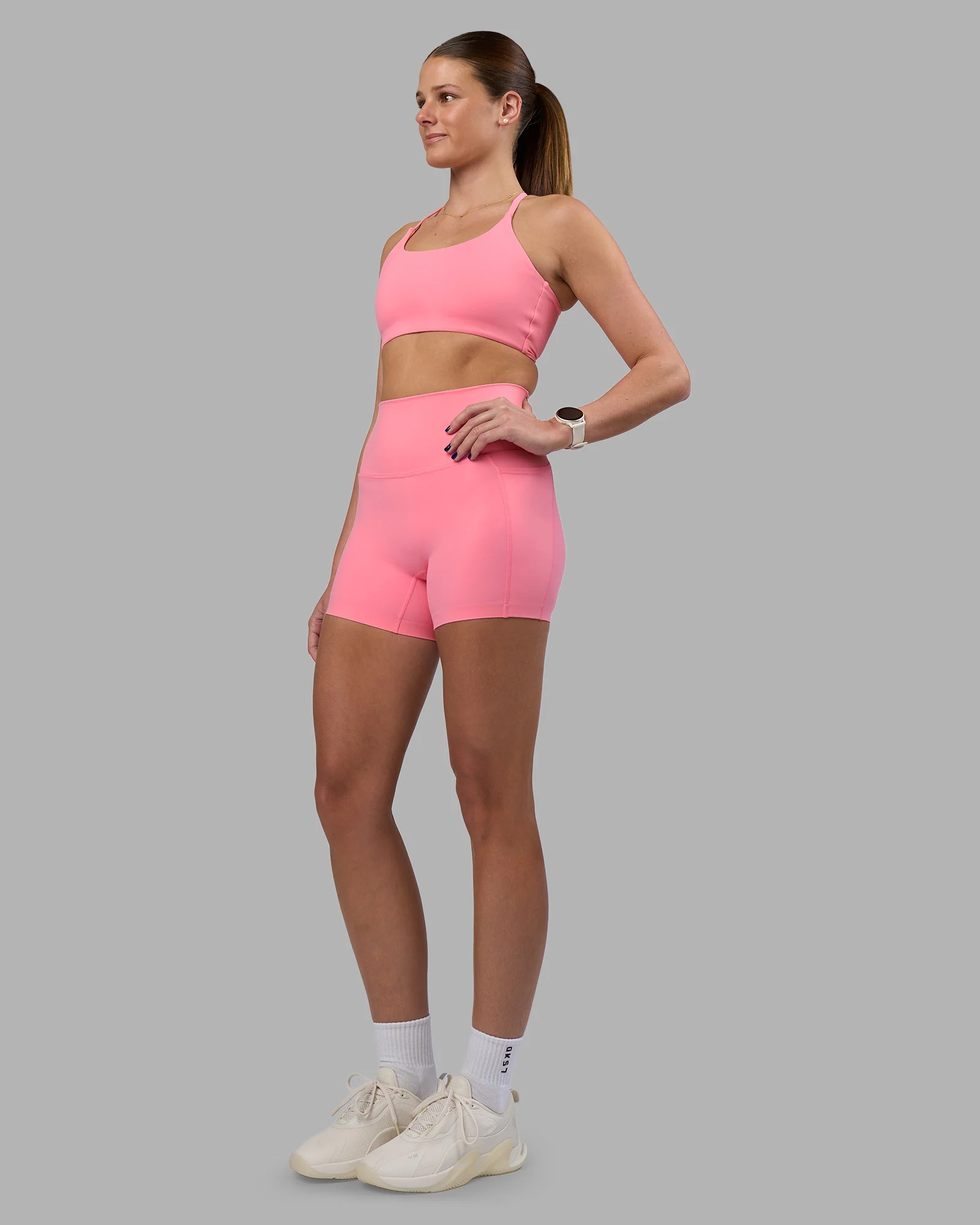 Twist Sports Bra - Candy Pink - Image 4