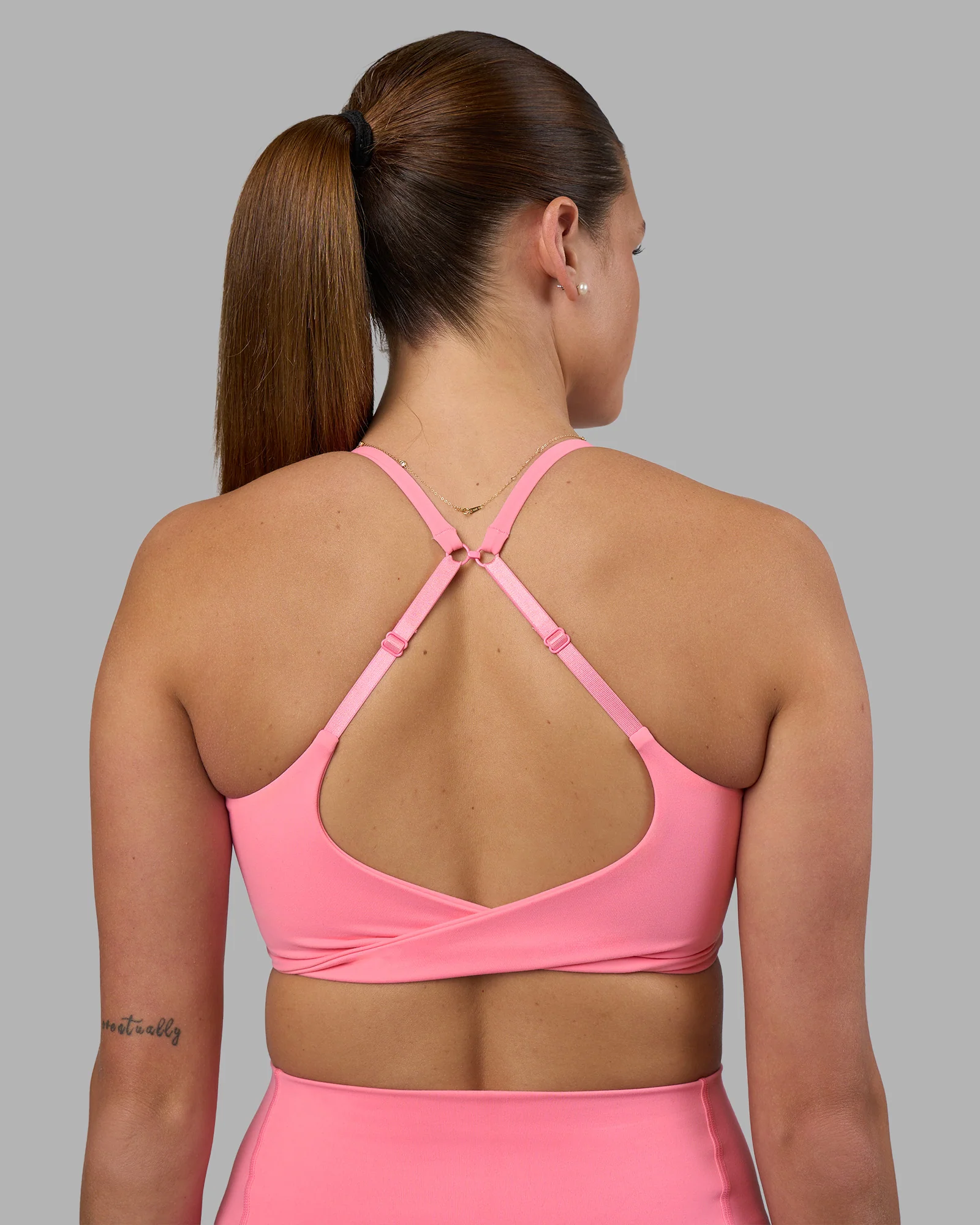 Twist Sports Bra - Candy Pink - Image 7