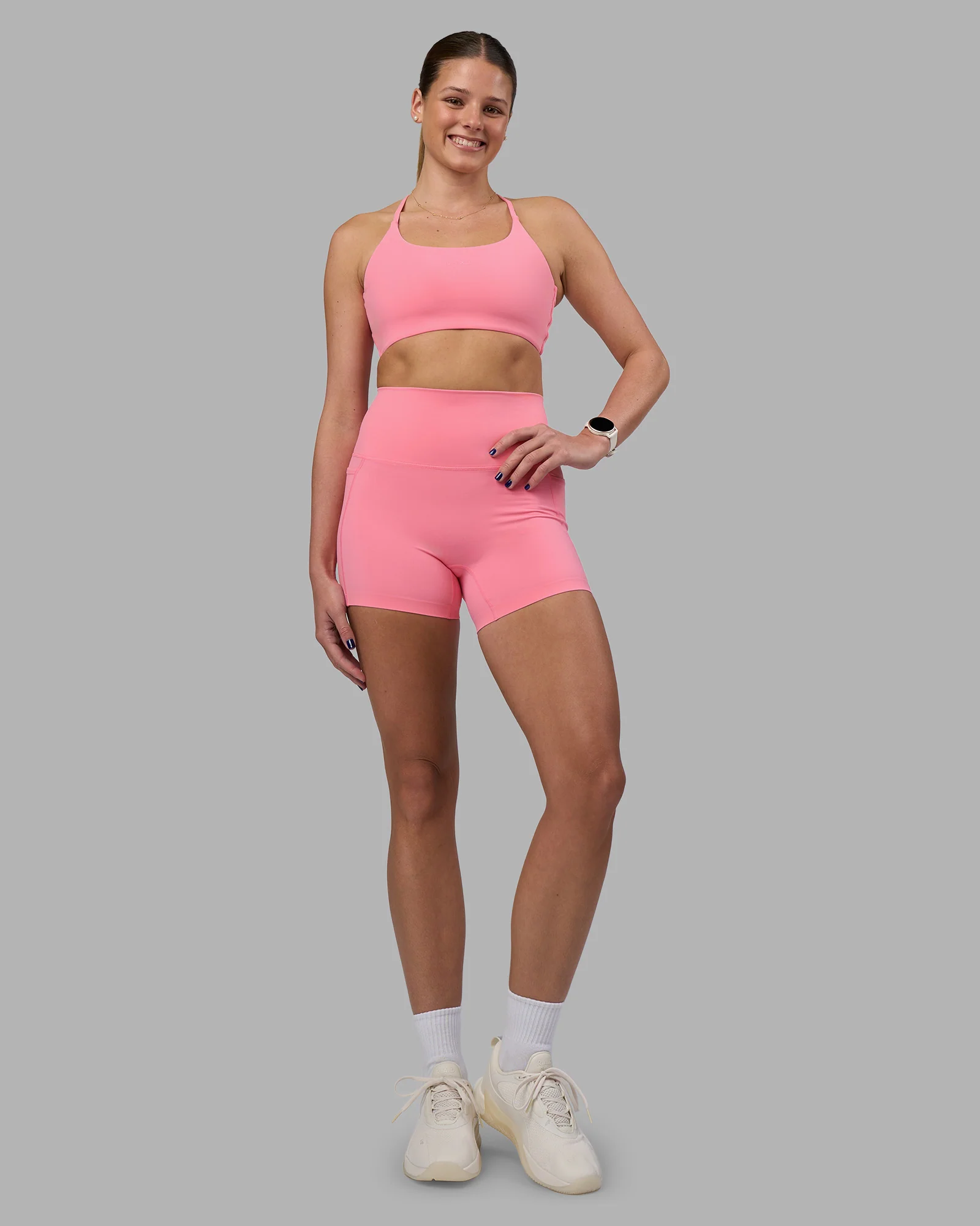Twist Sports Bra - Candy Pink - Image 9