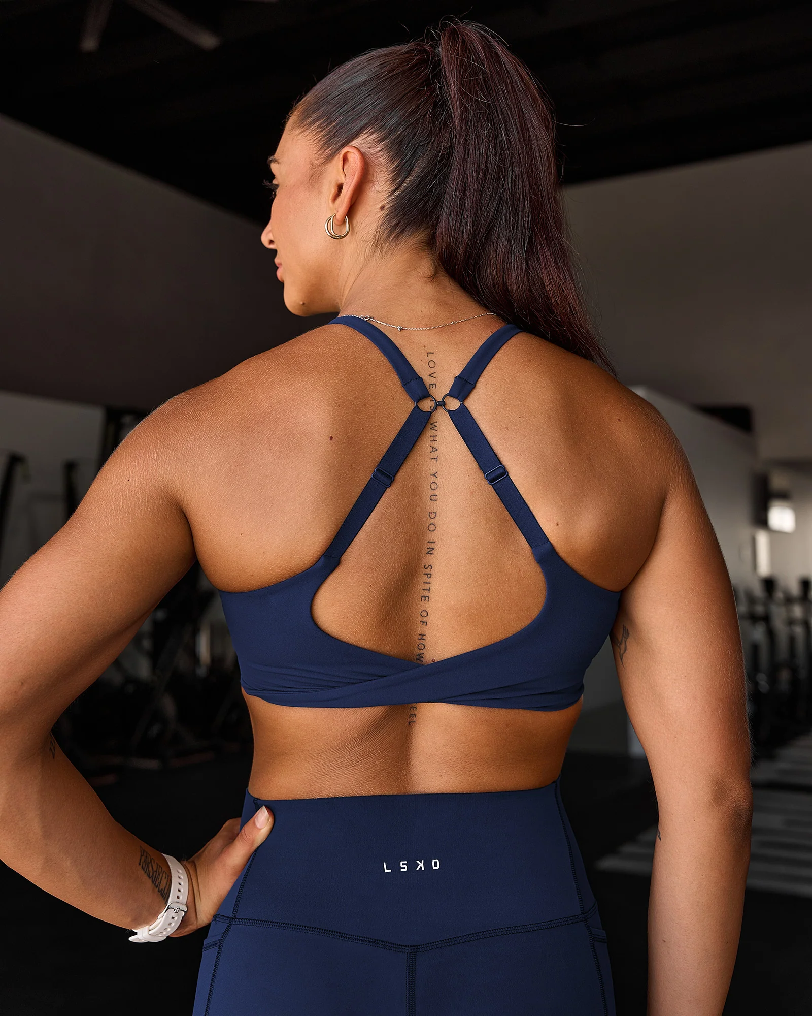 Twist Sports Bra D/DD/E - Future Navy - Image 2