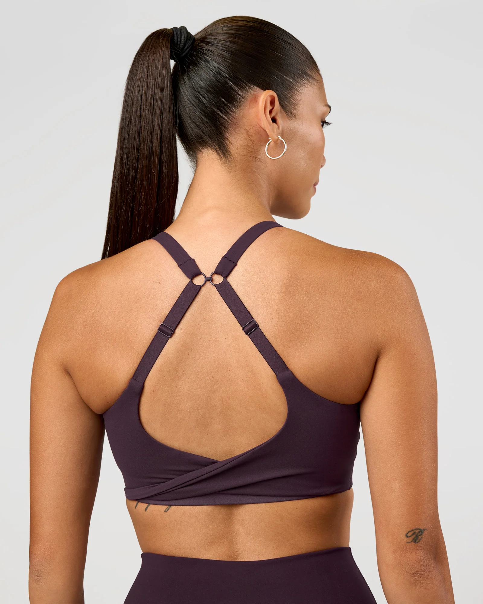 Twist Sports Bra D/DD/E - Midnight Plum - Image 5