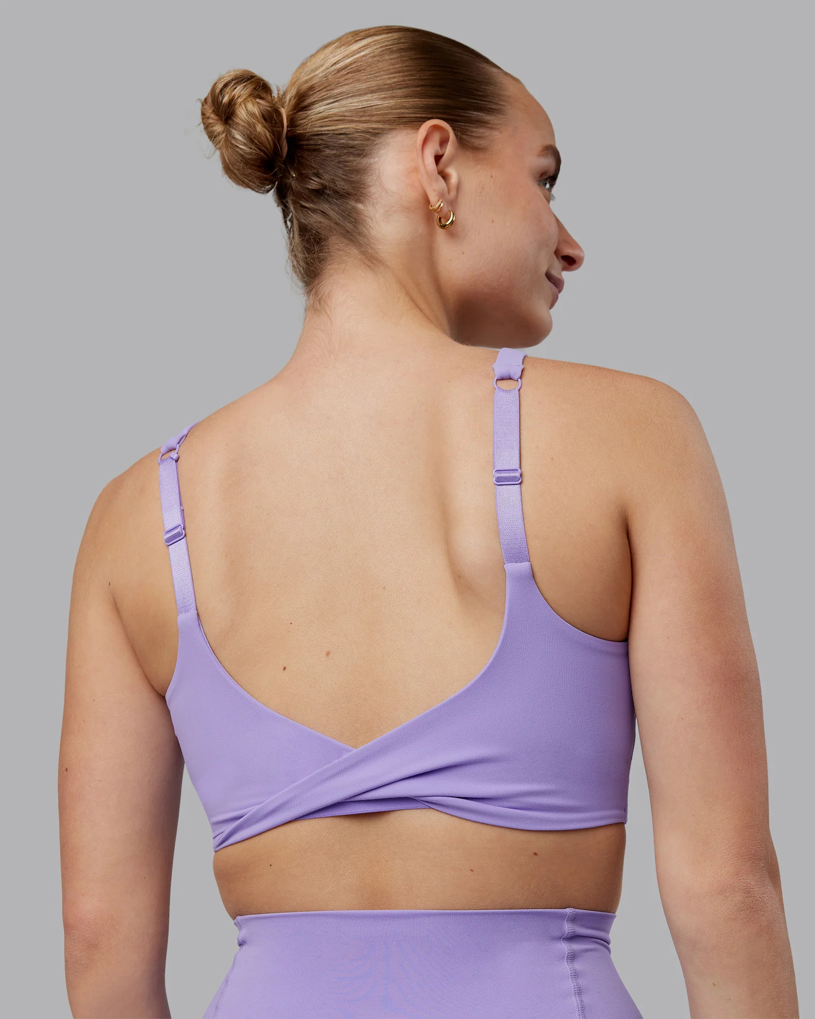 Twist Sports Bra D/DD/E - Violet Ray - Image 3