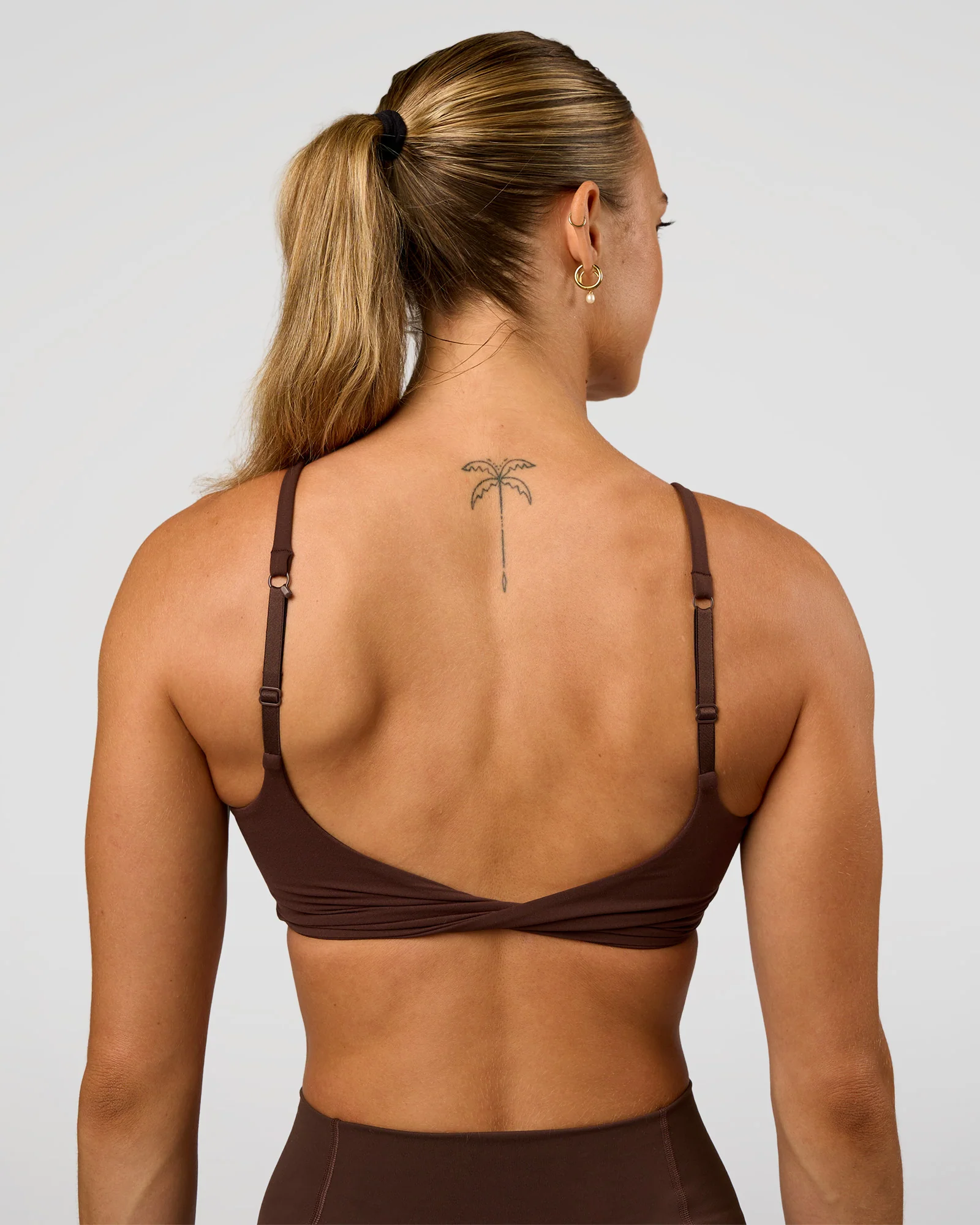 Twist Sports Bra - Hot Chocolate - Image 2