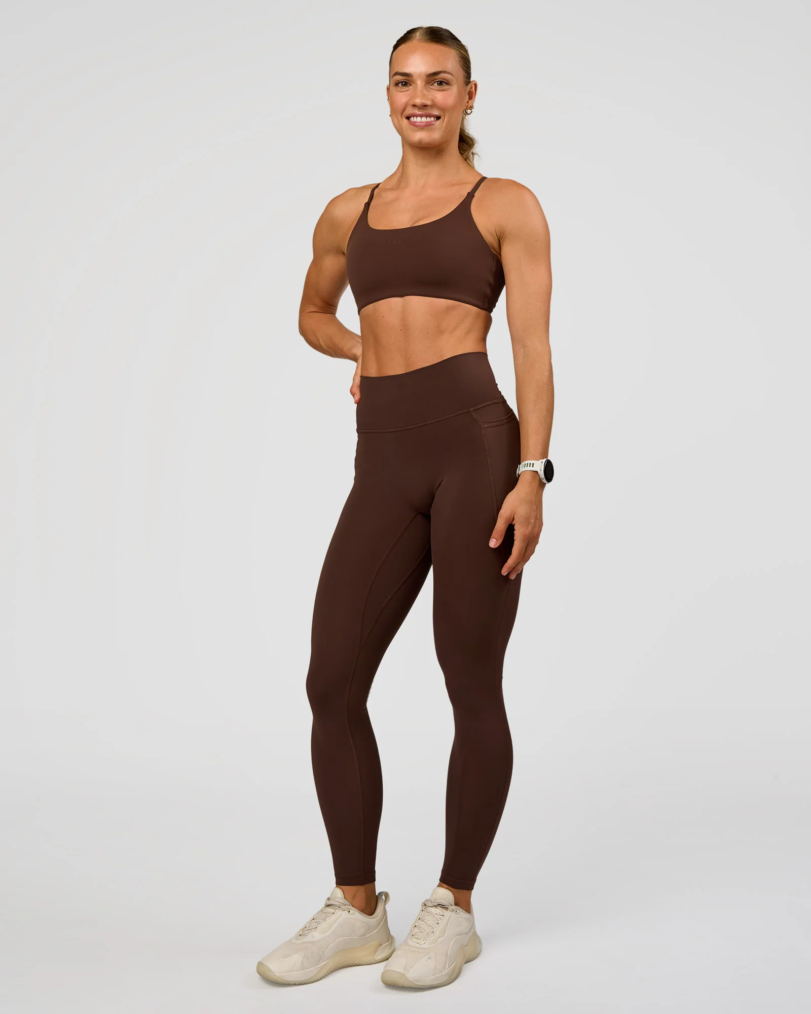 Twist Sports Bra - Hot Chocolate - Image 5