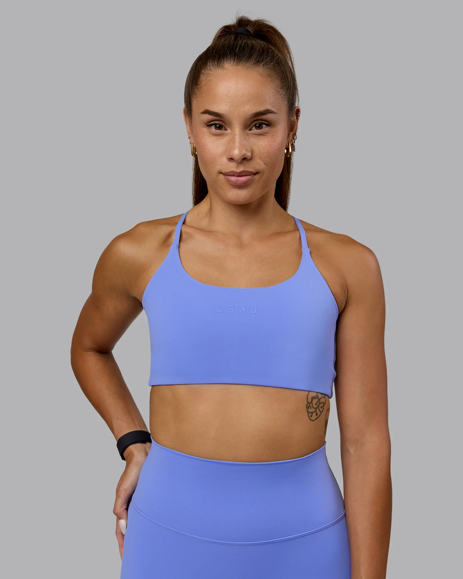 Twist Sports Bra - Indulgent Blue - Image 2