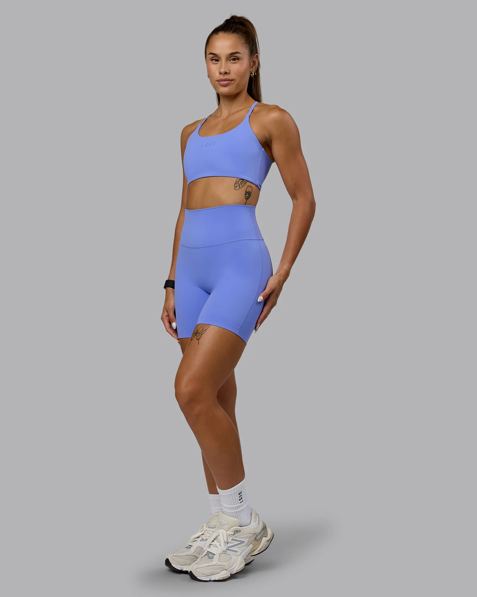 Twist Sports Bra - Indulgent Blue - Image 6