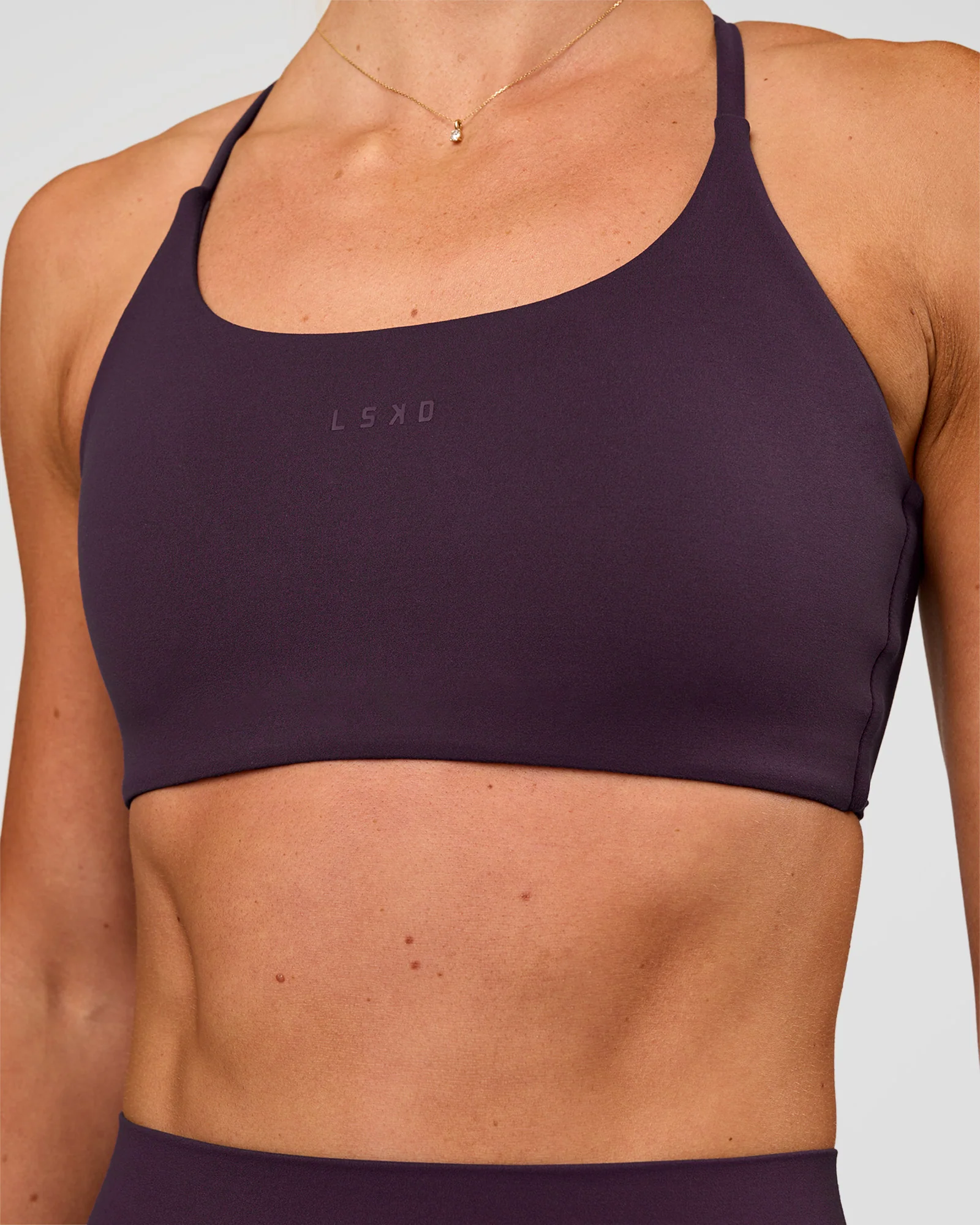 Twist Sports Bra - Midnight Plum - Image 6